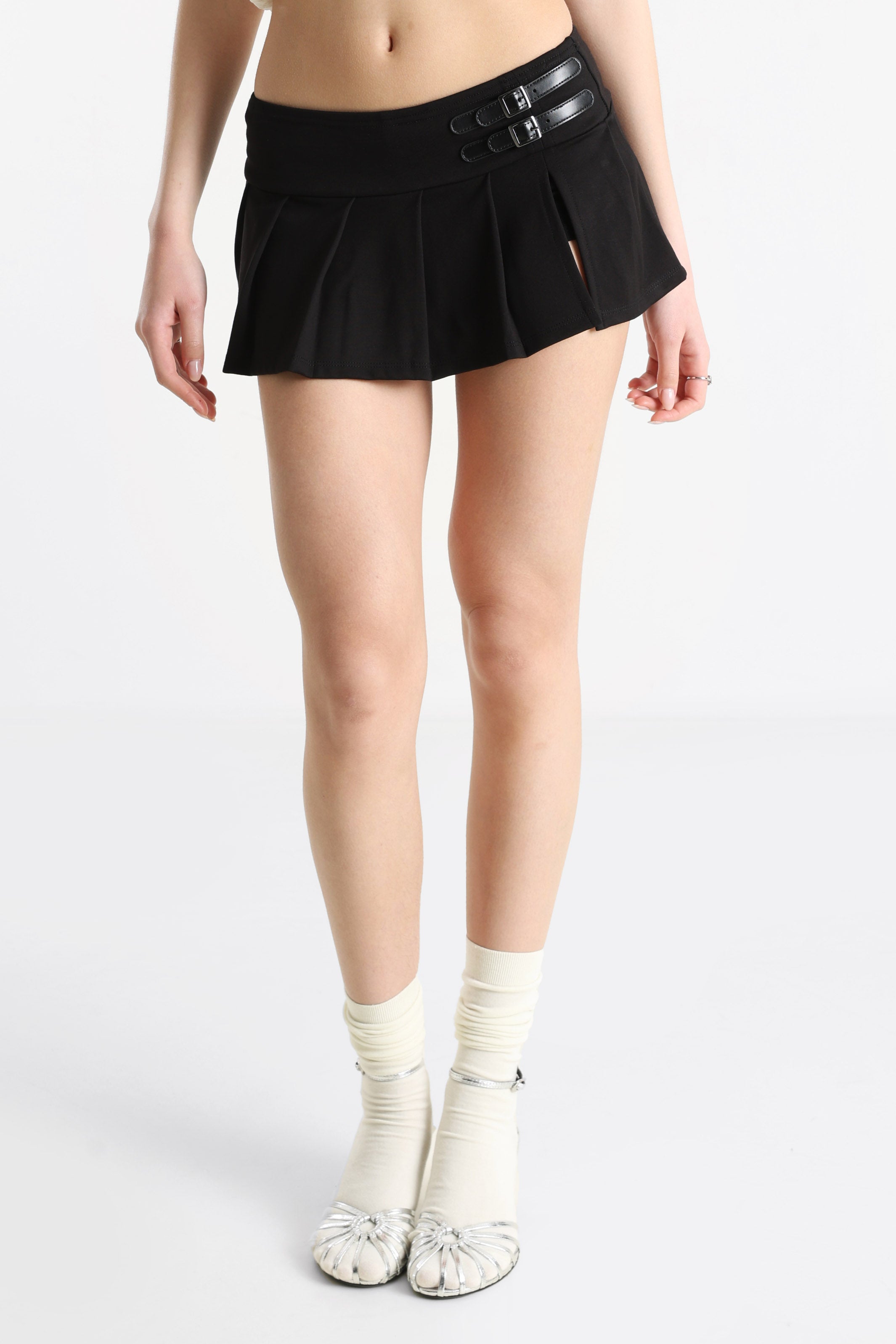 Minirock mit Innenshorts - Schwarz