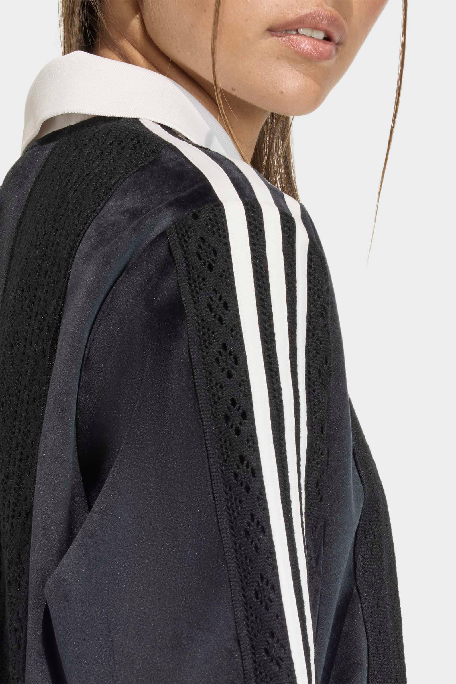 Shirt ample en velours manches longues - Black