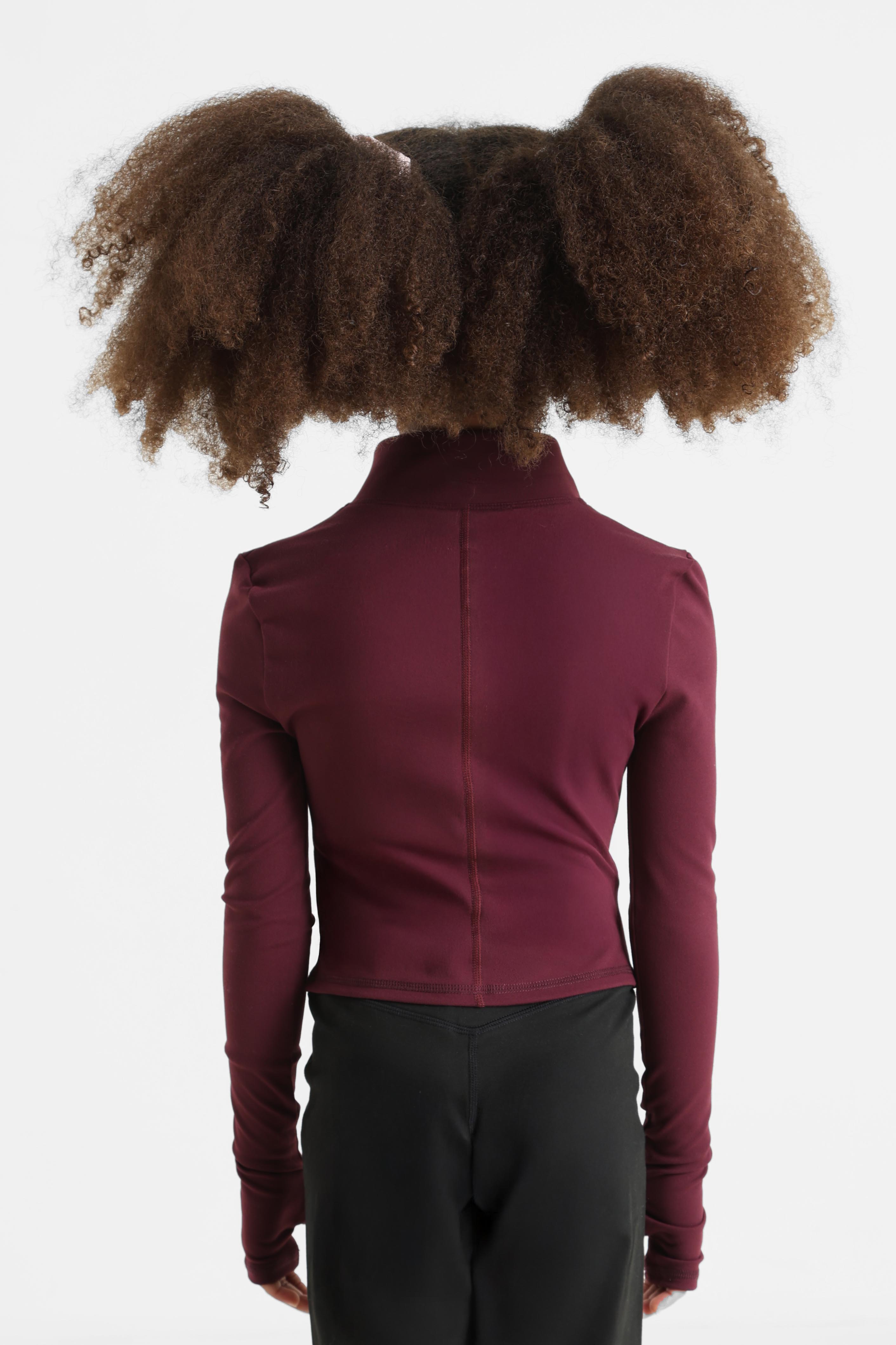Crop training jacket - Bordeaux
