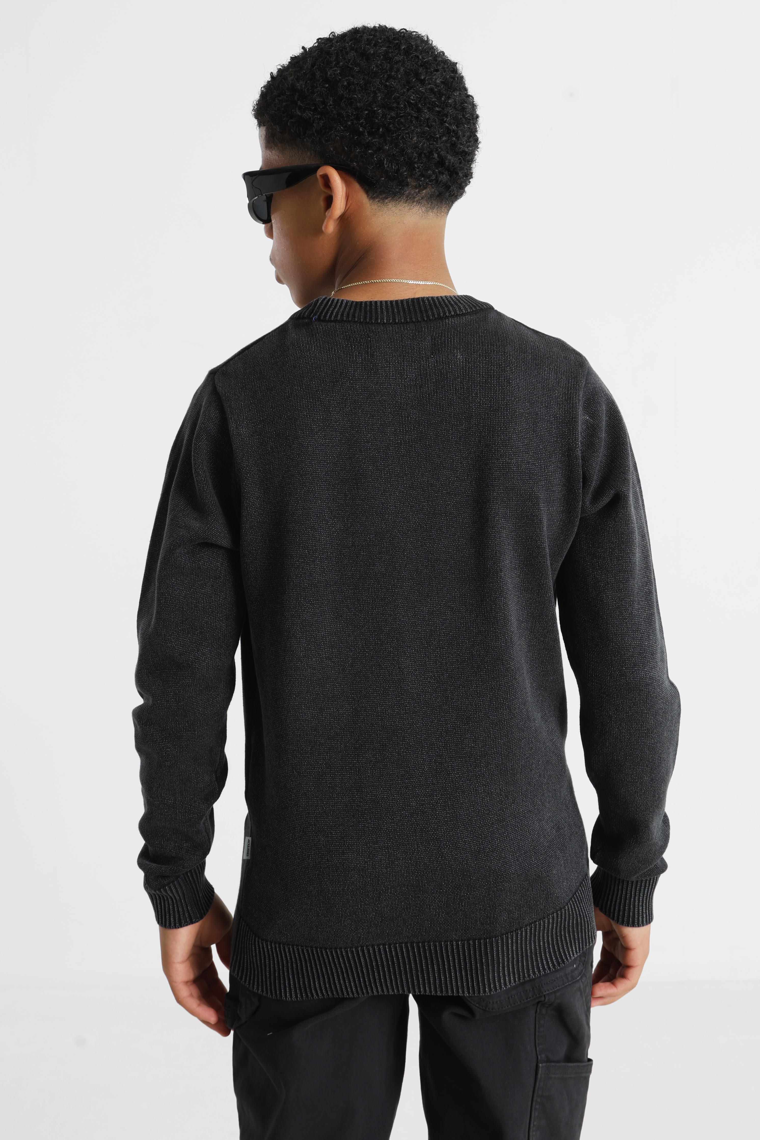 JJECHARGE knitted sweater - Black