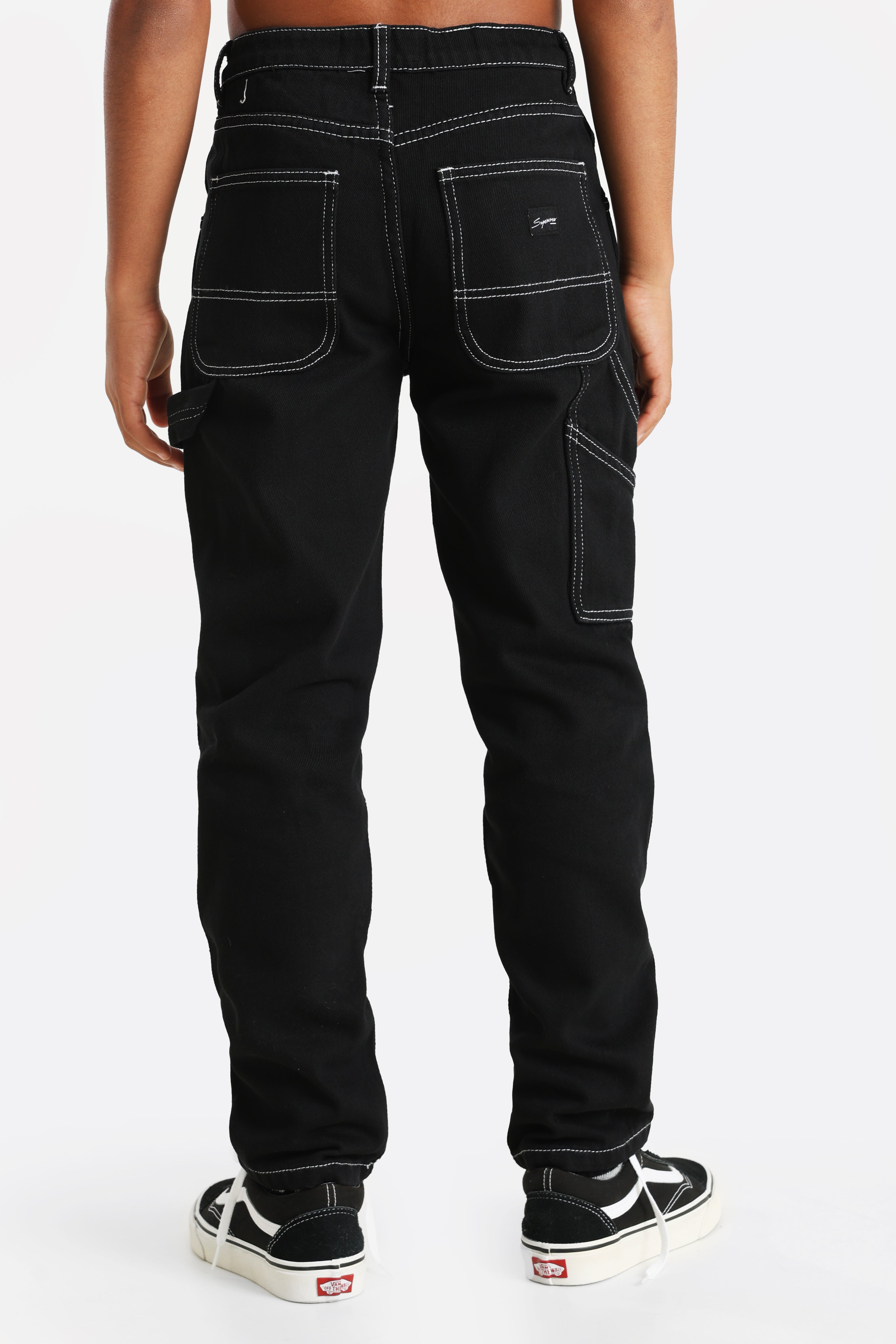 Straight fit jeans - black