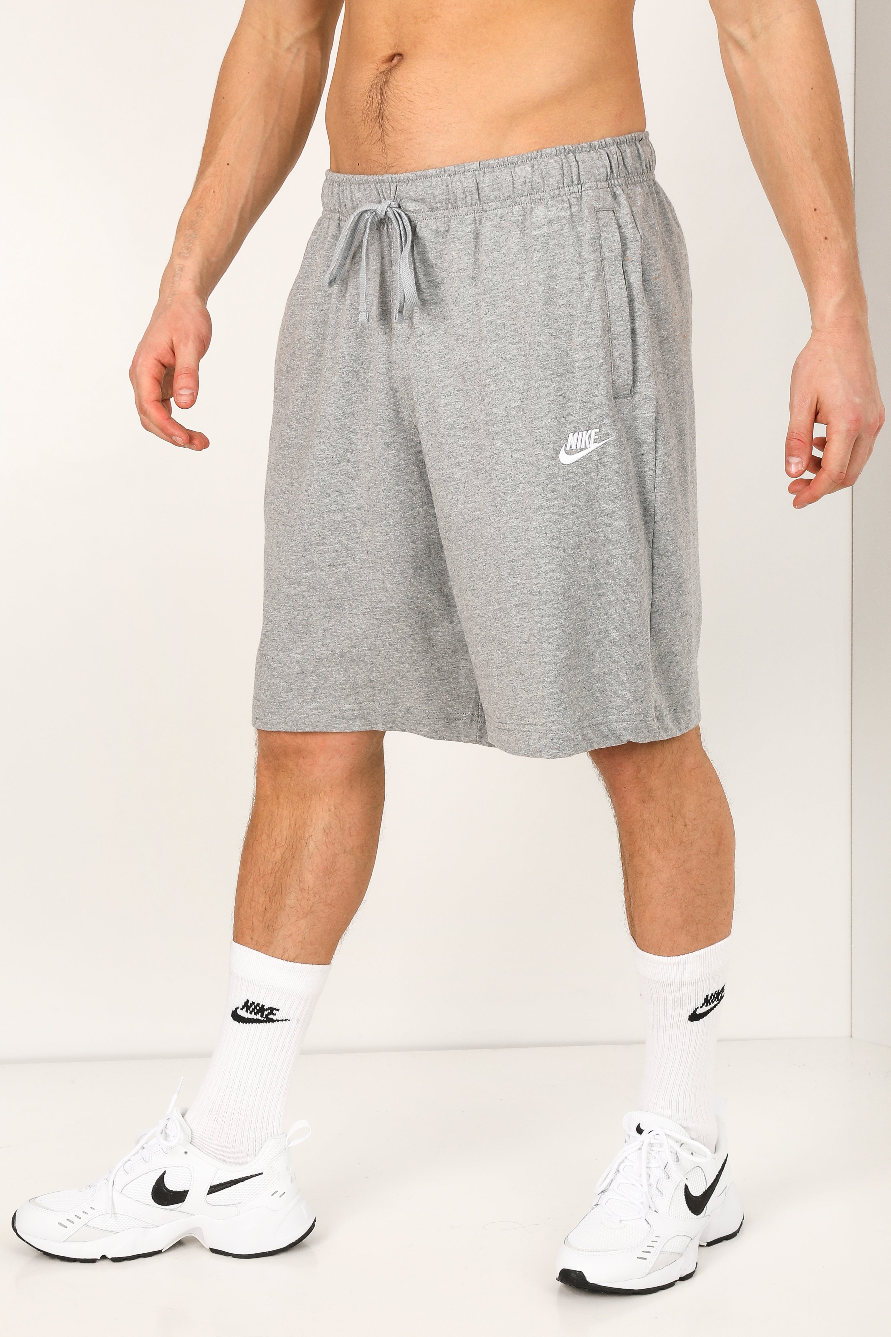 Sweatshorts - Hellgrau meliert