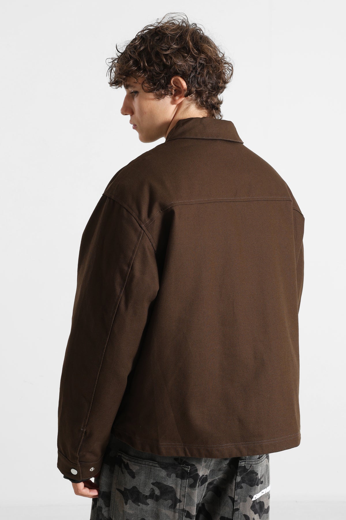 Leichte 2-in-1-Jacke - Coffee