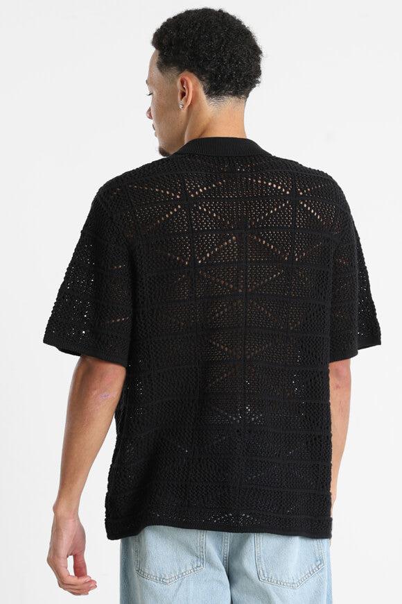 JORRETIRO chemise en crochet - Black