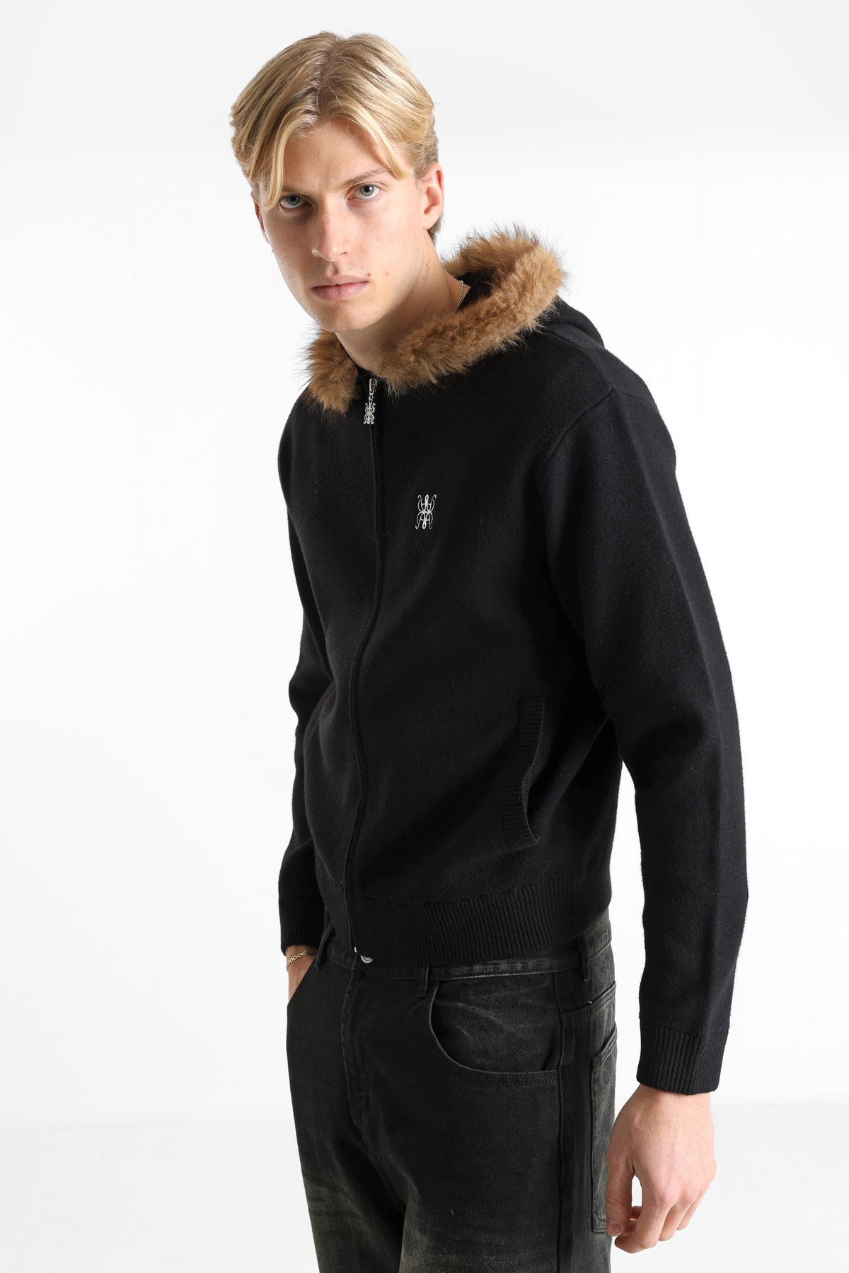 Strickjacke - Schwarz