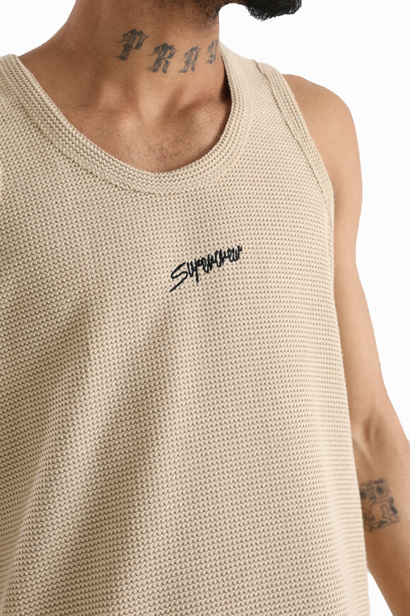 Canotta strutturata - beige