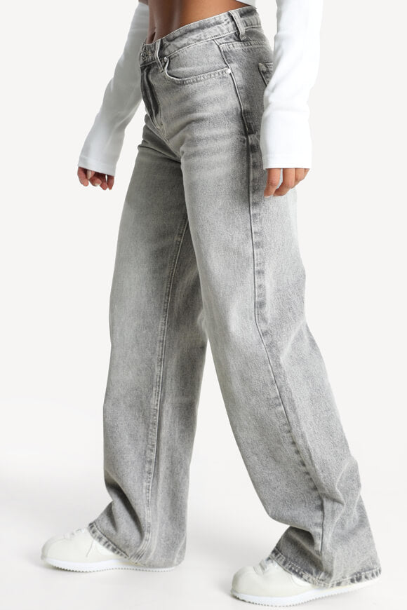 Jeans larghi - denim grigio