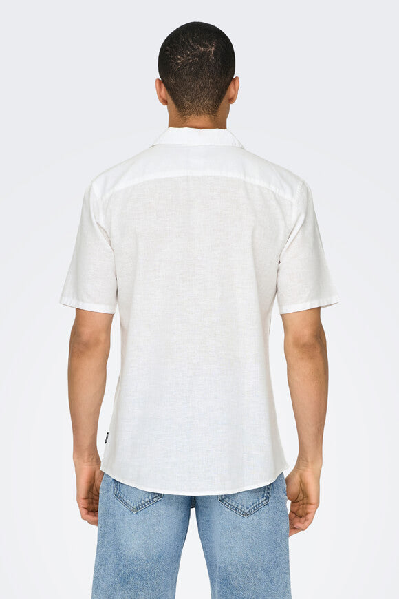 ONSCAIDEN chemise en lin - White