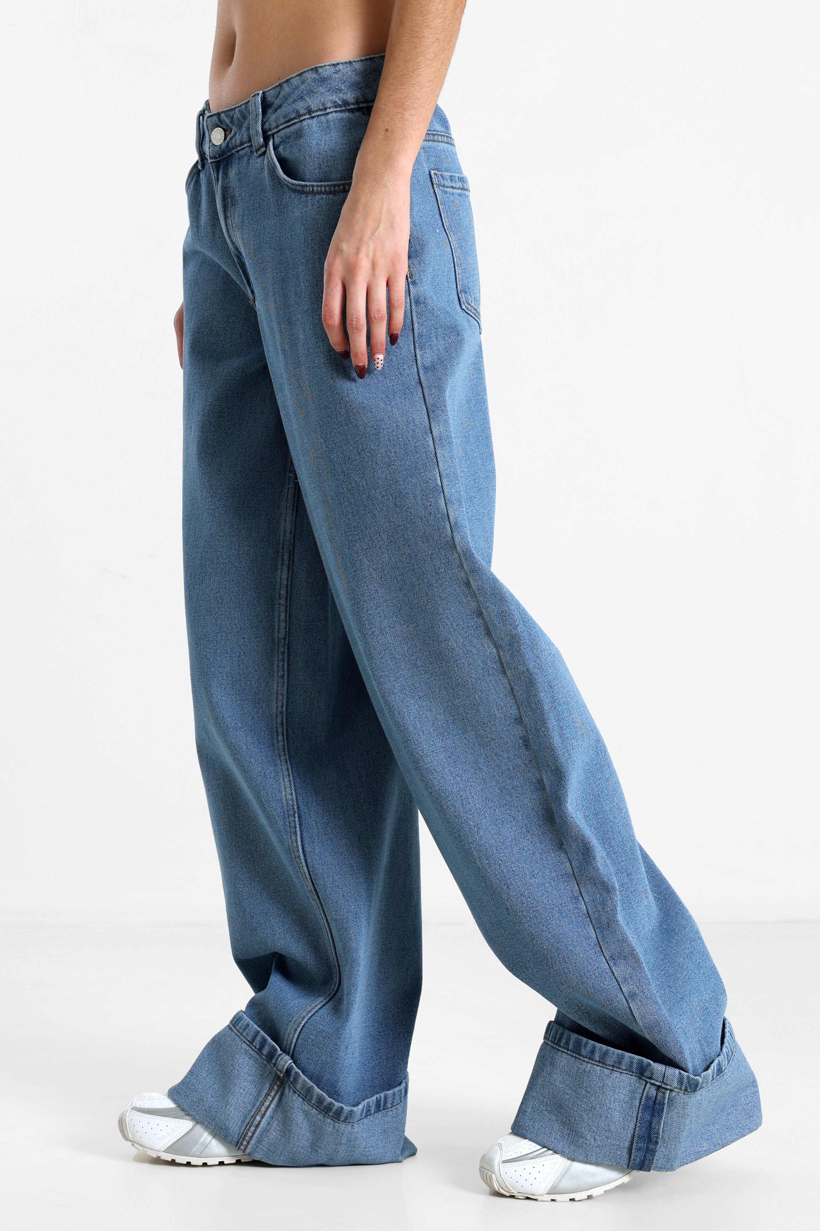 NMKETTIE Jeans a gamba larga L34 - Blu Medio