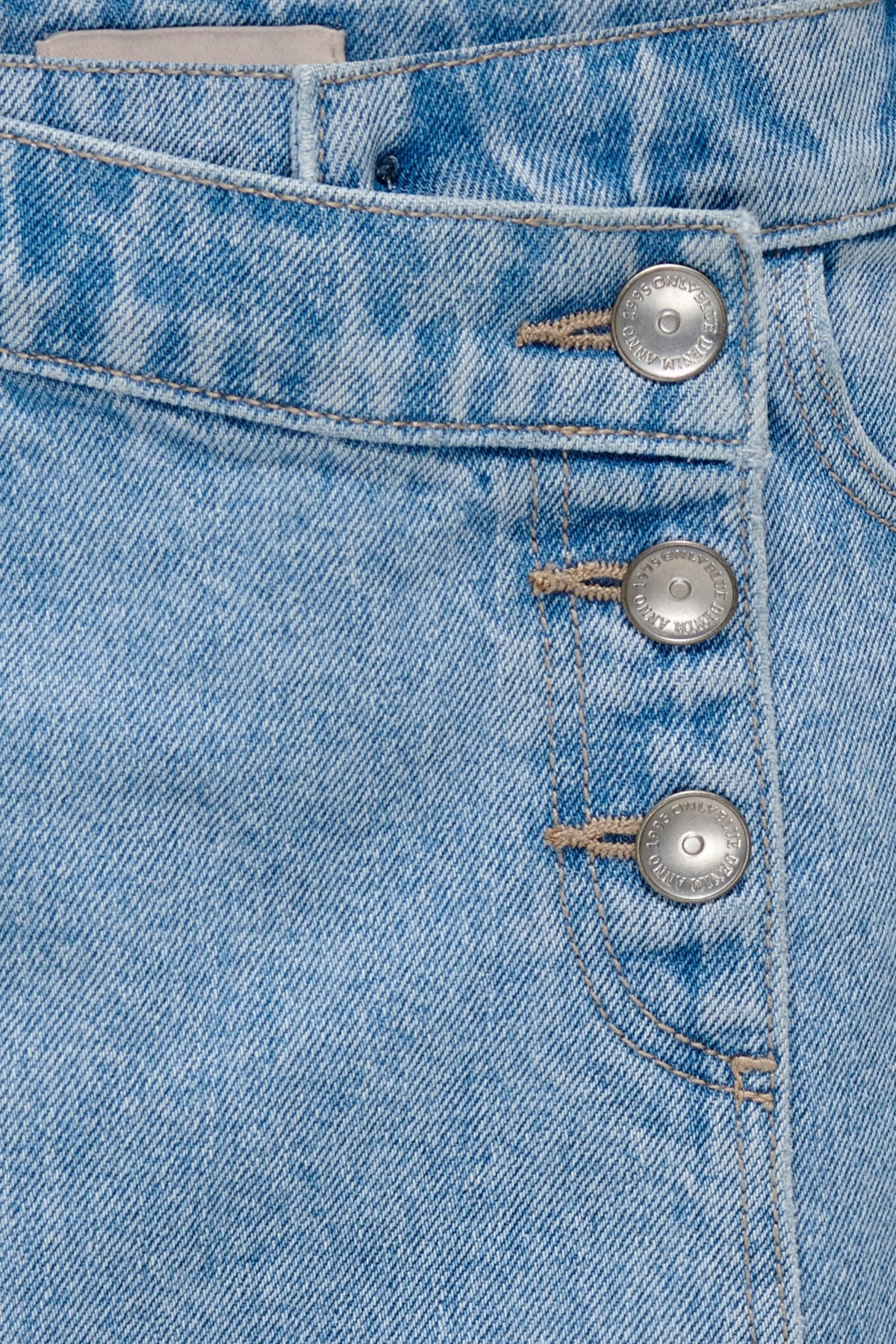 KOGJENNY skort en jean - Light Blue Denim