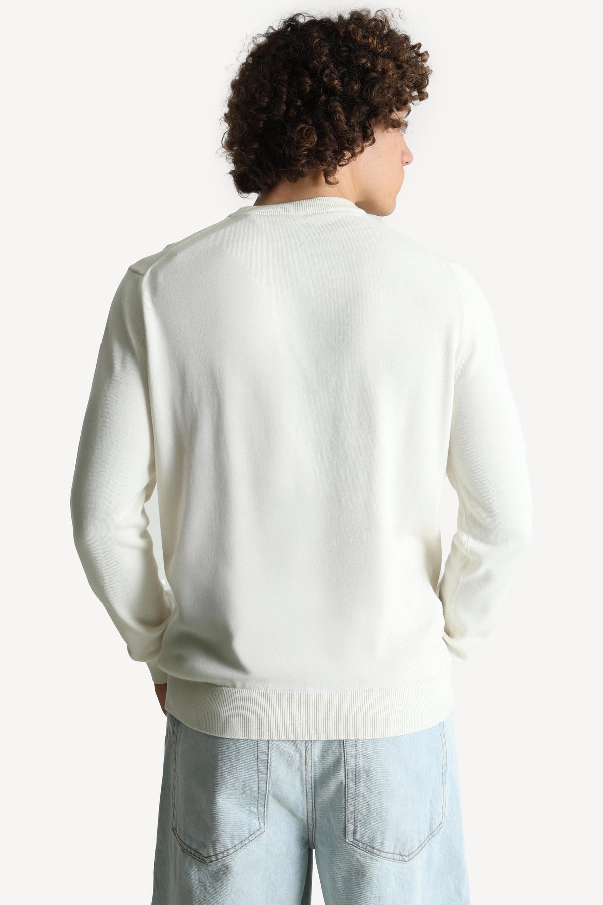 Fine knit sweater - Flour