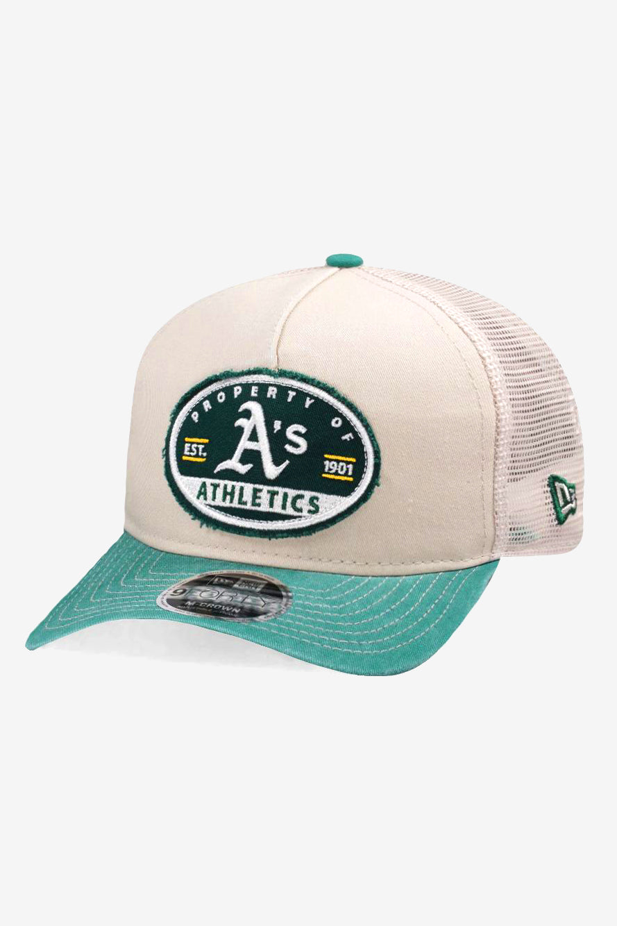 Casquette trucker / snapback - Beige + Green