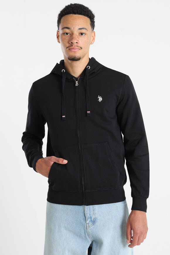 Luke sweat zippé à capuchon - Black