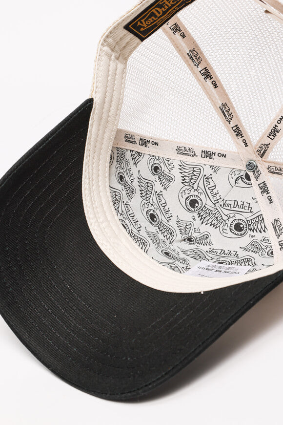 Newark Trucker Cap / Snapback - Cream + Black