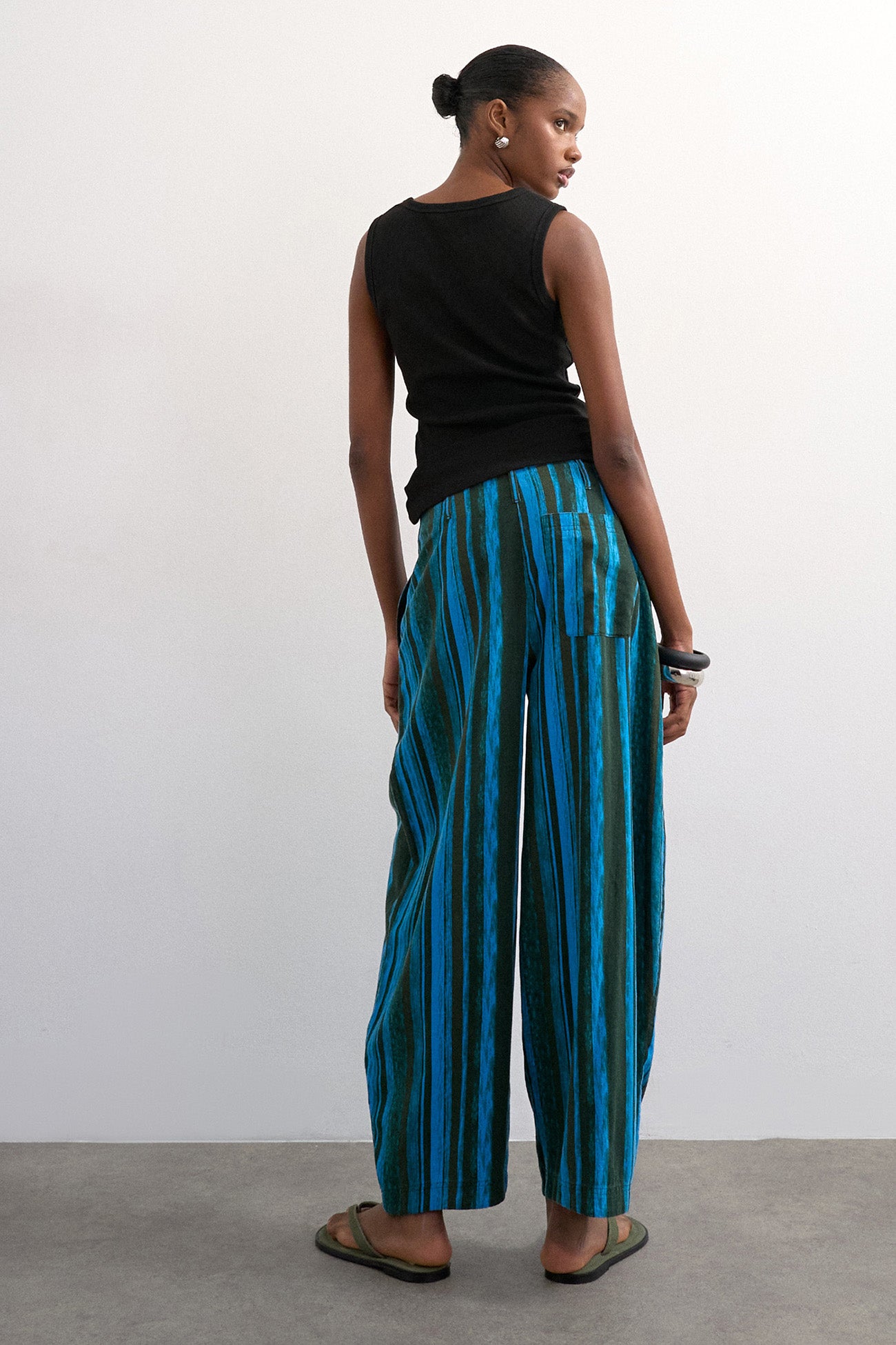 TSALLIE Ballon-Leinenhose - Classic Blue
