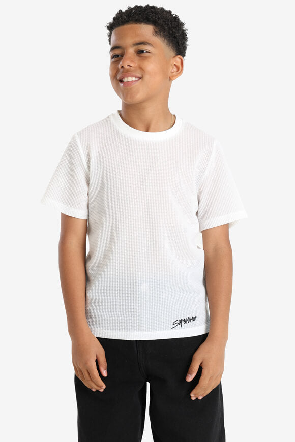 Strukturiertes T-Shirt - Offwhite