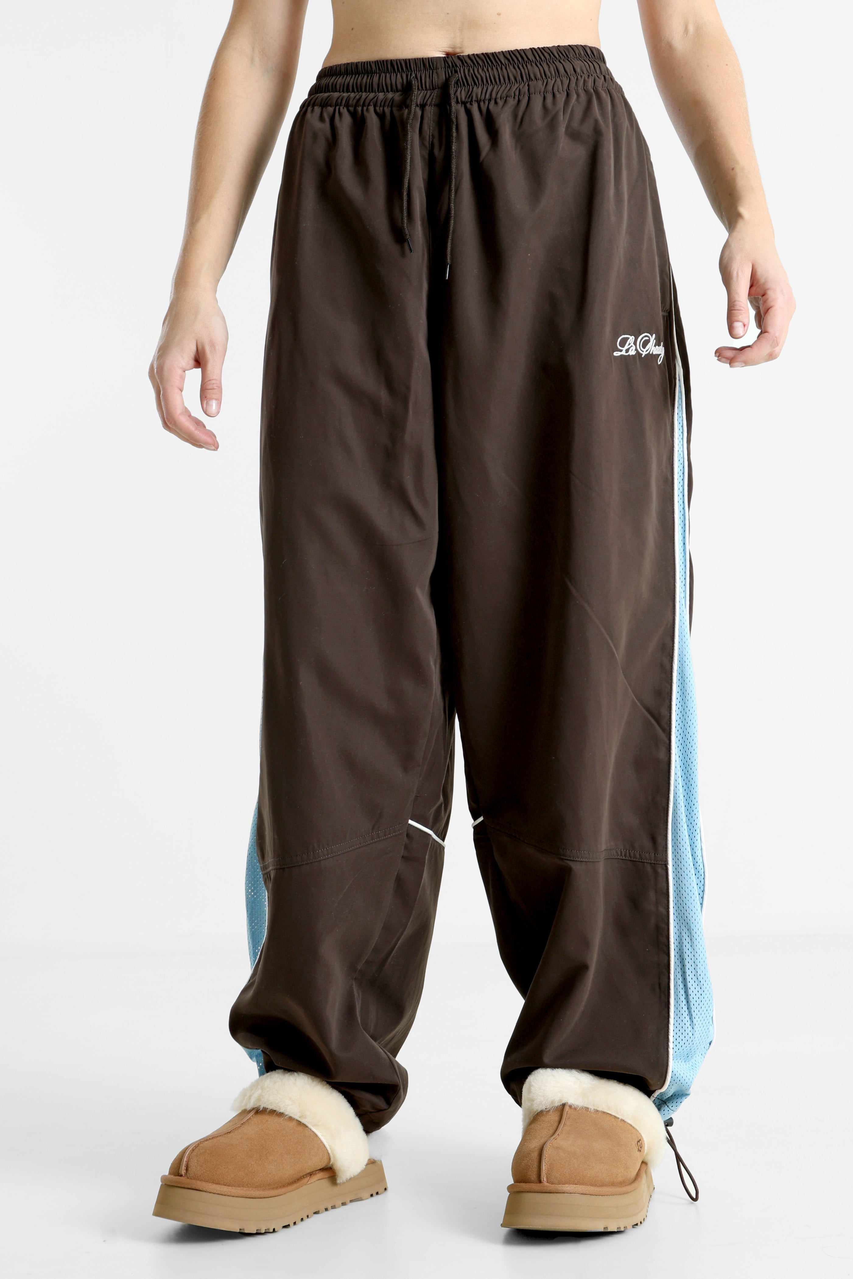 Pantalon d'entraînement - marron foncé + bleu clair