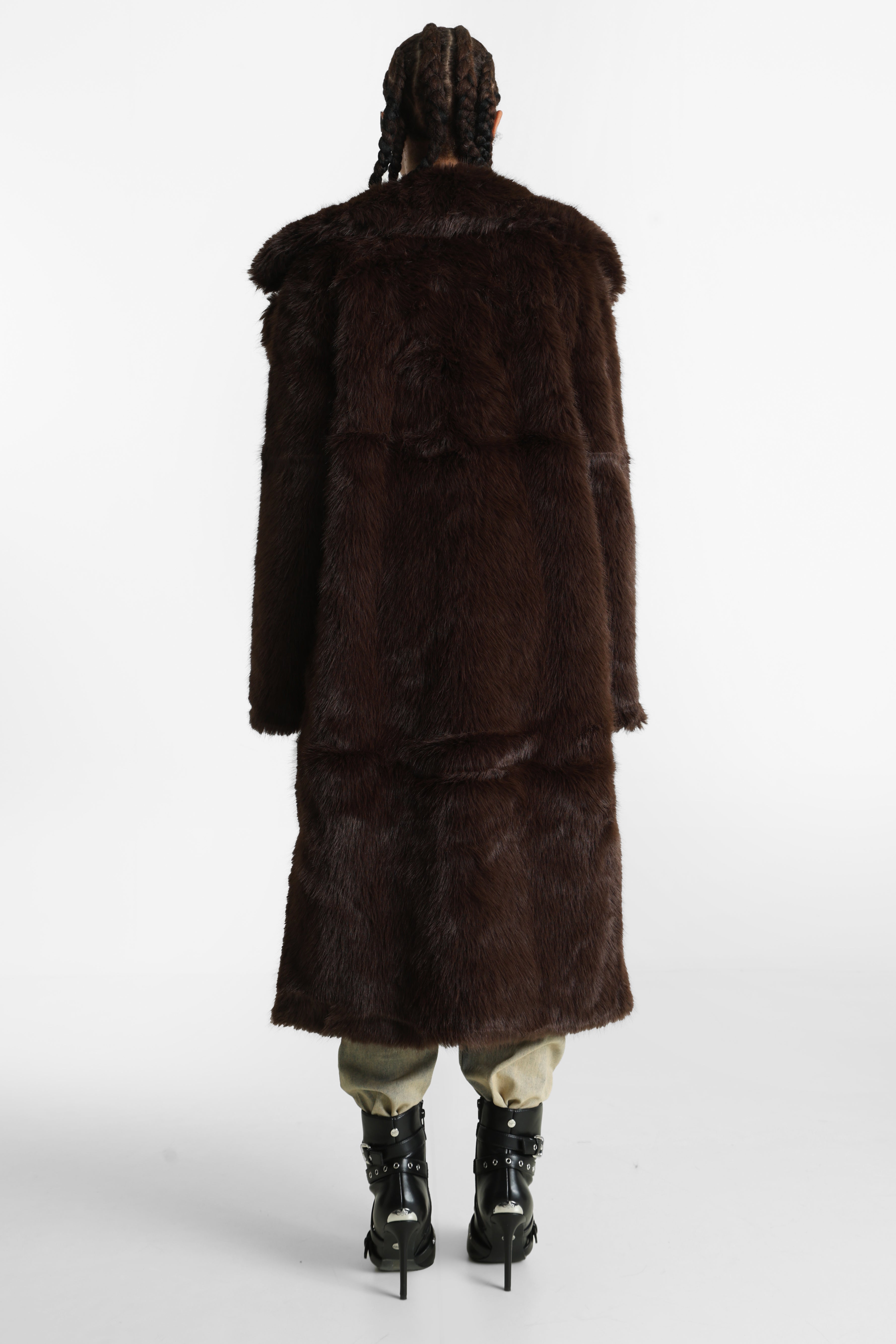 Manteau en fourrure synthétique - Chocolate