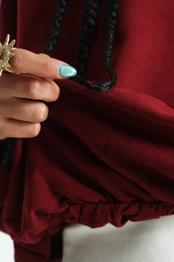 ONLFIE Balloon Sweatshirt - Cabernet