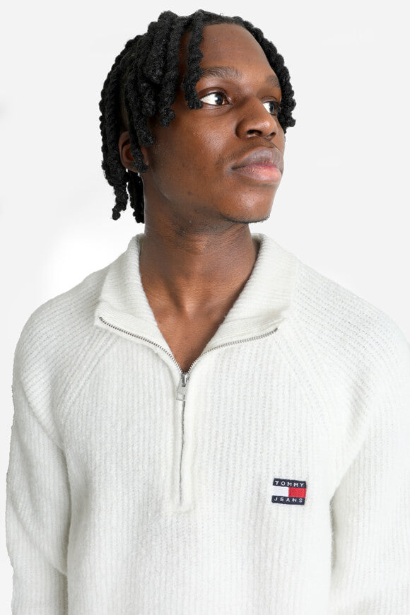 Pull en maille Raglan Badge - Ancient White