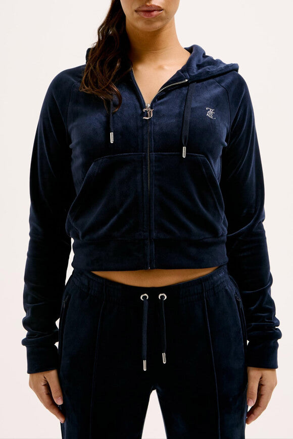 Madison Velvet Crop Jacket - Night Sky