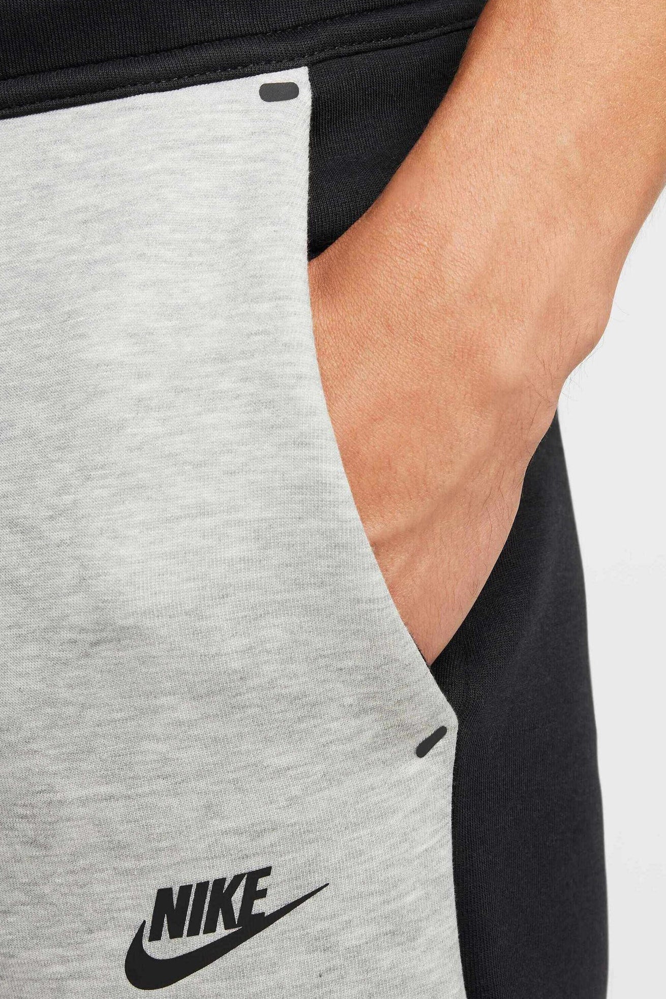 Sportswear Tech Fleece pantalon en sweat - Black + Heather Grey