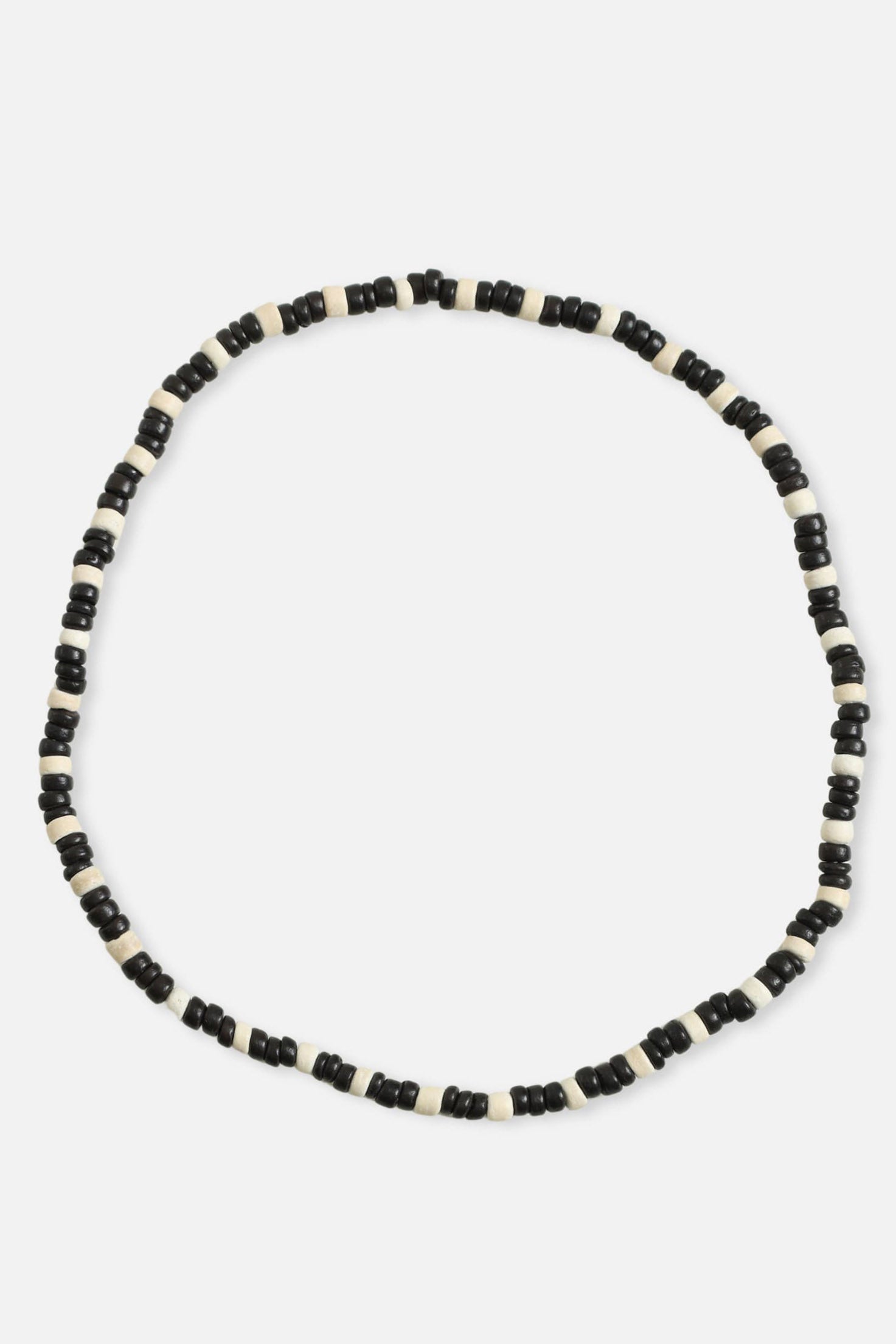 Halskette - Black + Light Beige