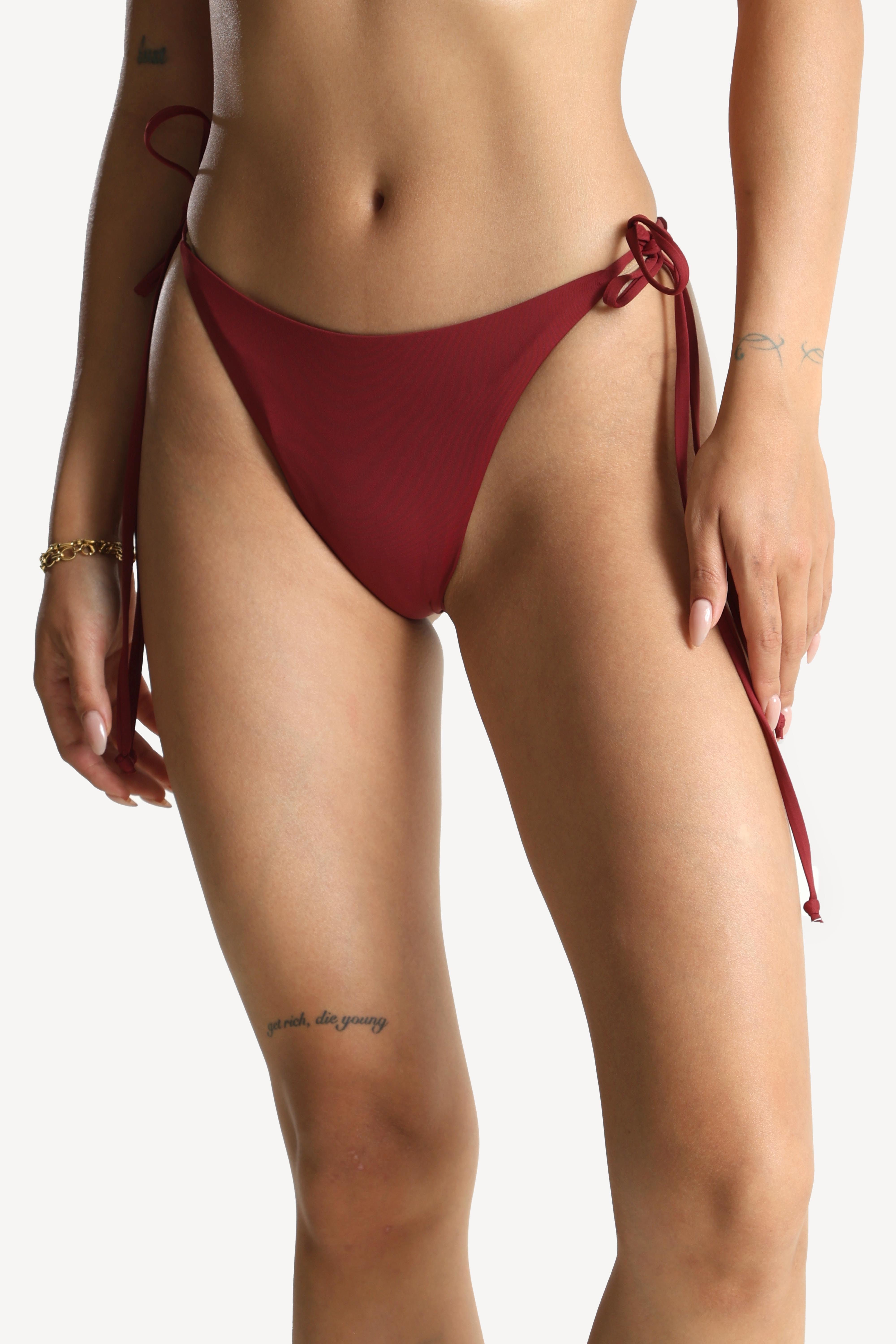 Bas de bikini - Bordeaux