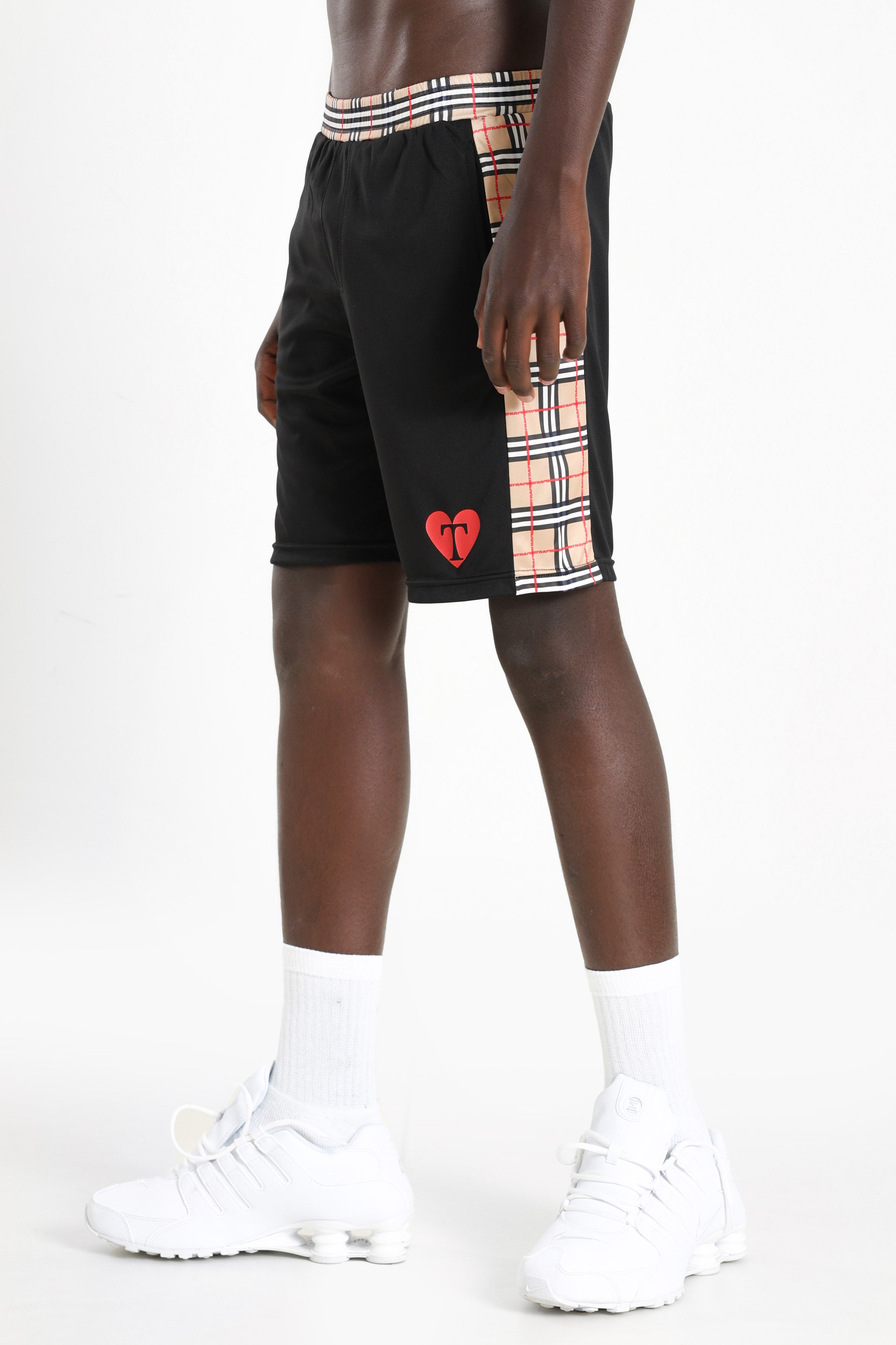 Sweat shorts - Black + Beige