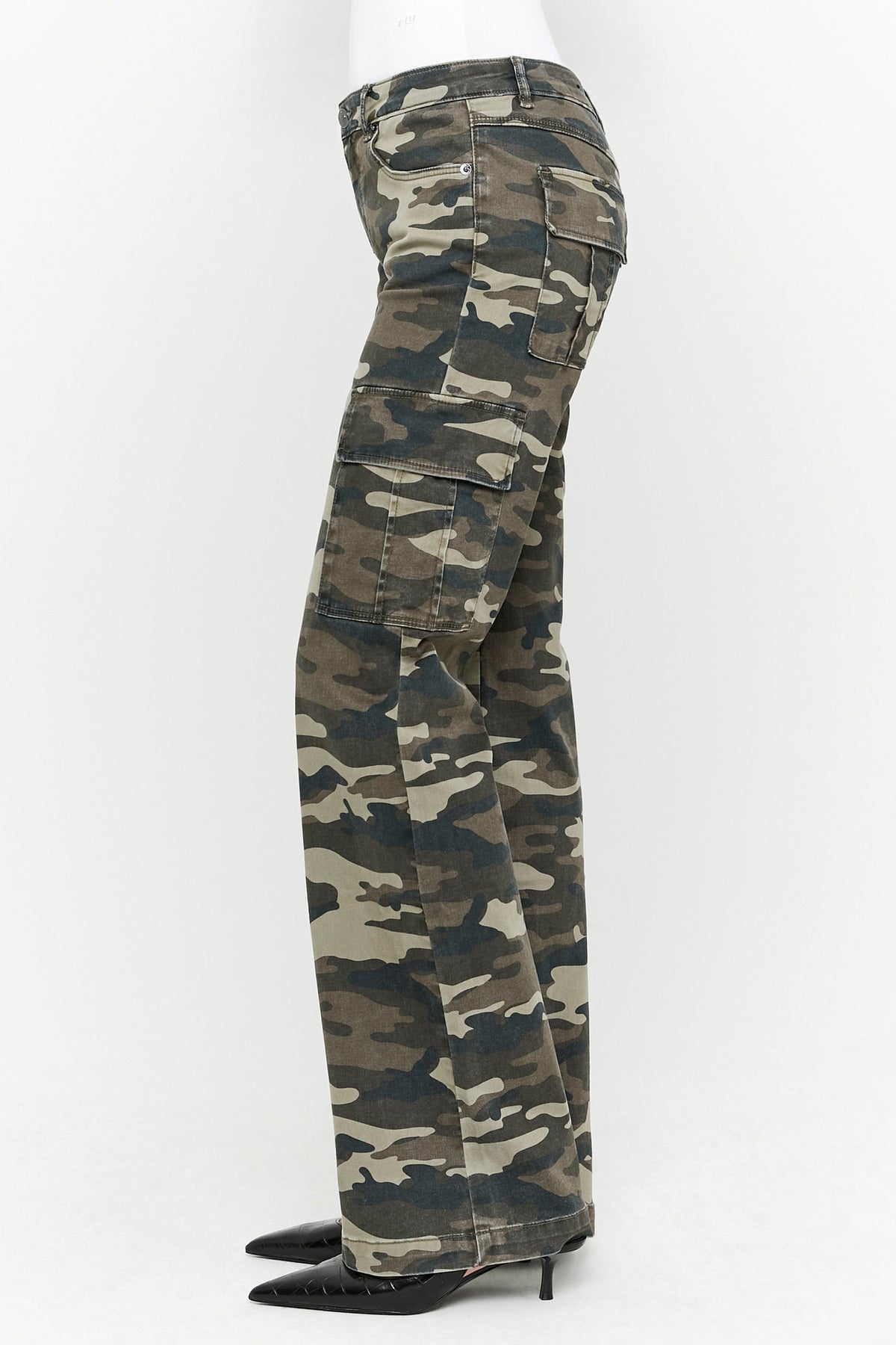 Pantaloni bootcut - Camouflage