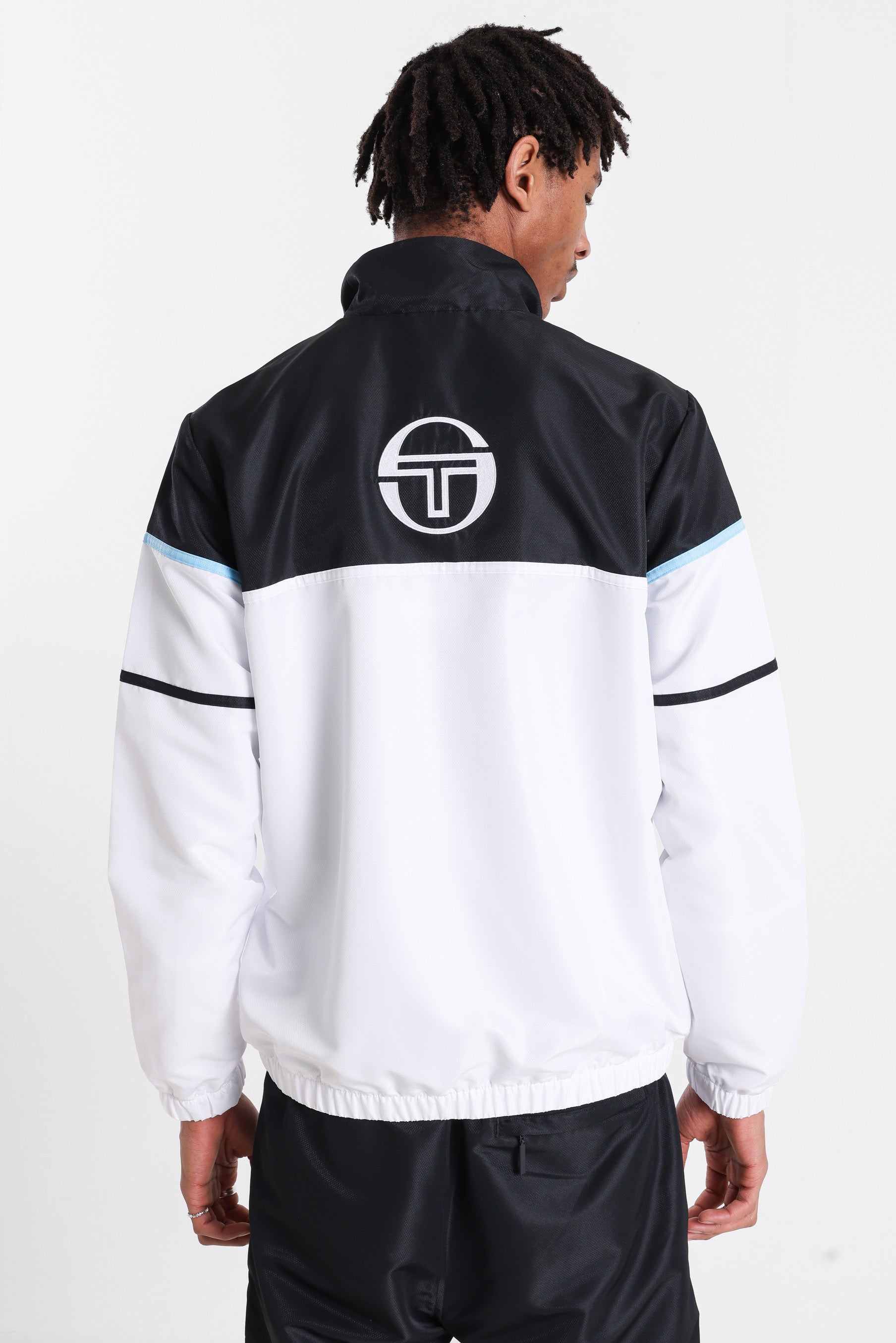 Scorpione tracksuit jacket - Black + Baltic Sea