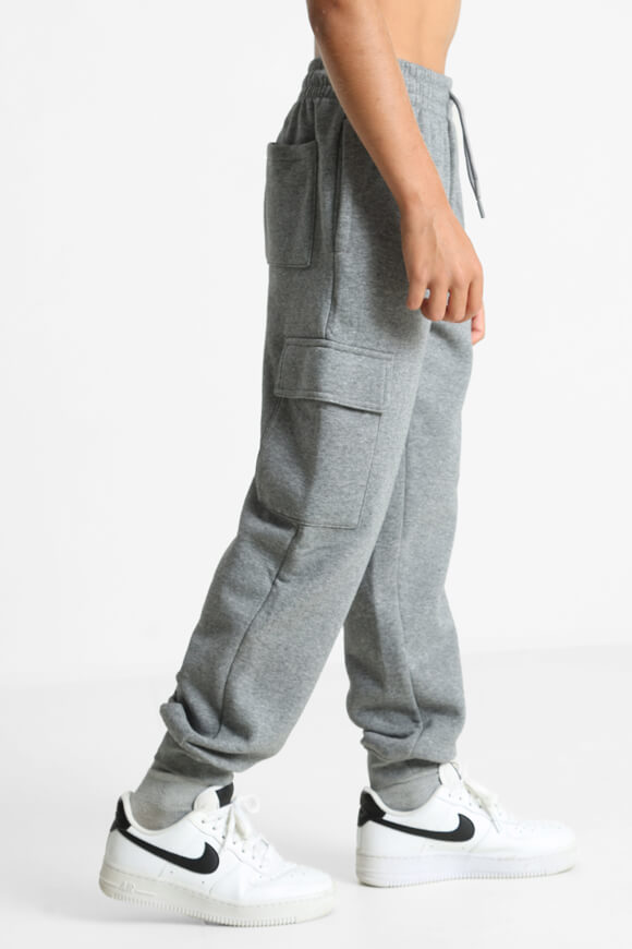 Brooklyn pantalon cargo en sweat - Carbon Heather