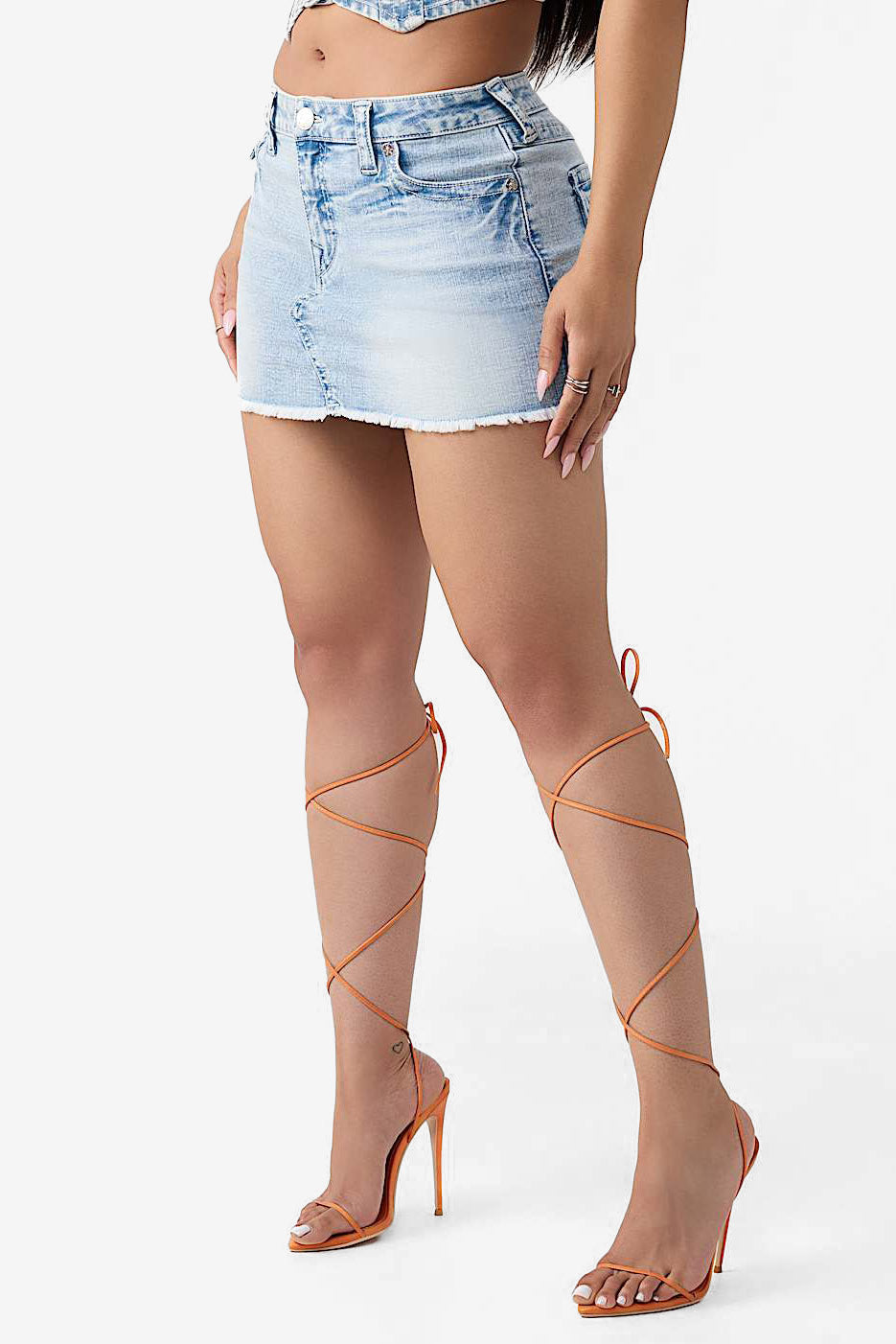 Sadie mini jupe en jean - Freckle Wave