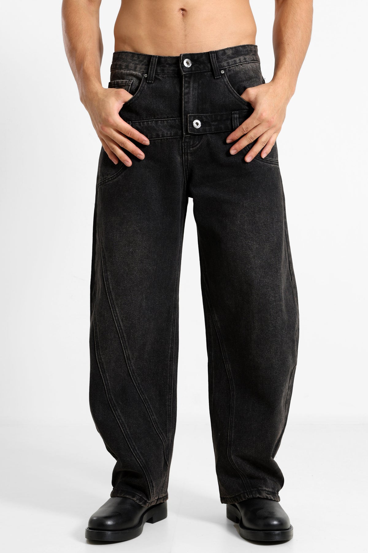 Extra Baggy Fit Jeans - Black Used