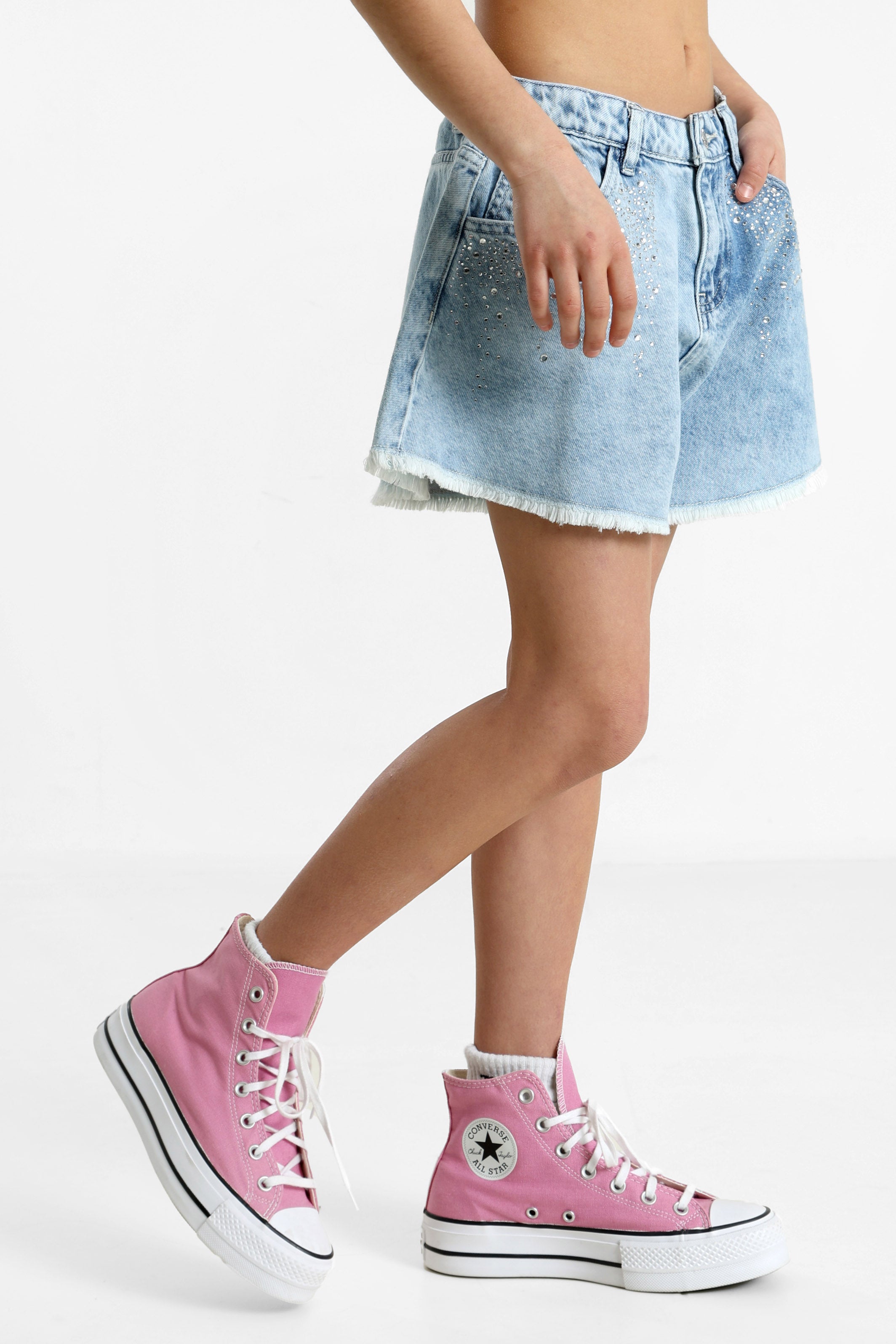 Jeansshorts - Fully Rhinestones