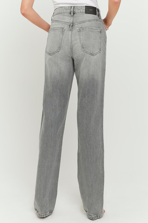 Straight Leg Jeans - Grey Denim