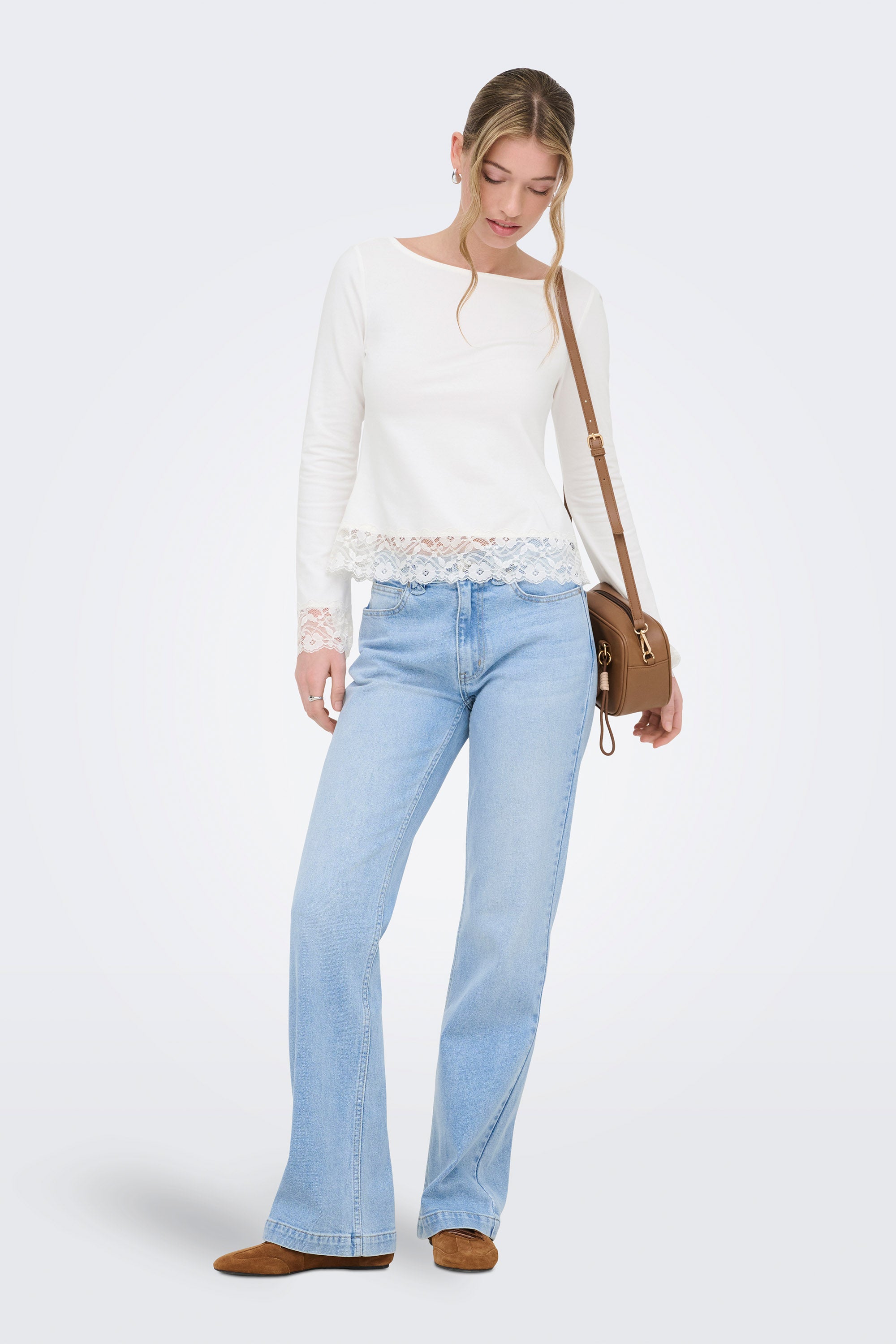 ONLLIVE Langarmshirt - Cloud Dancer