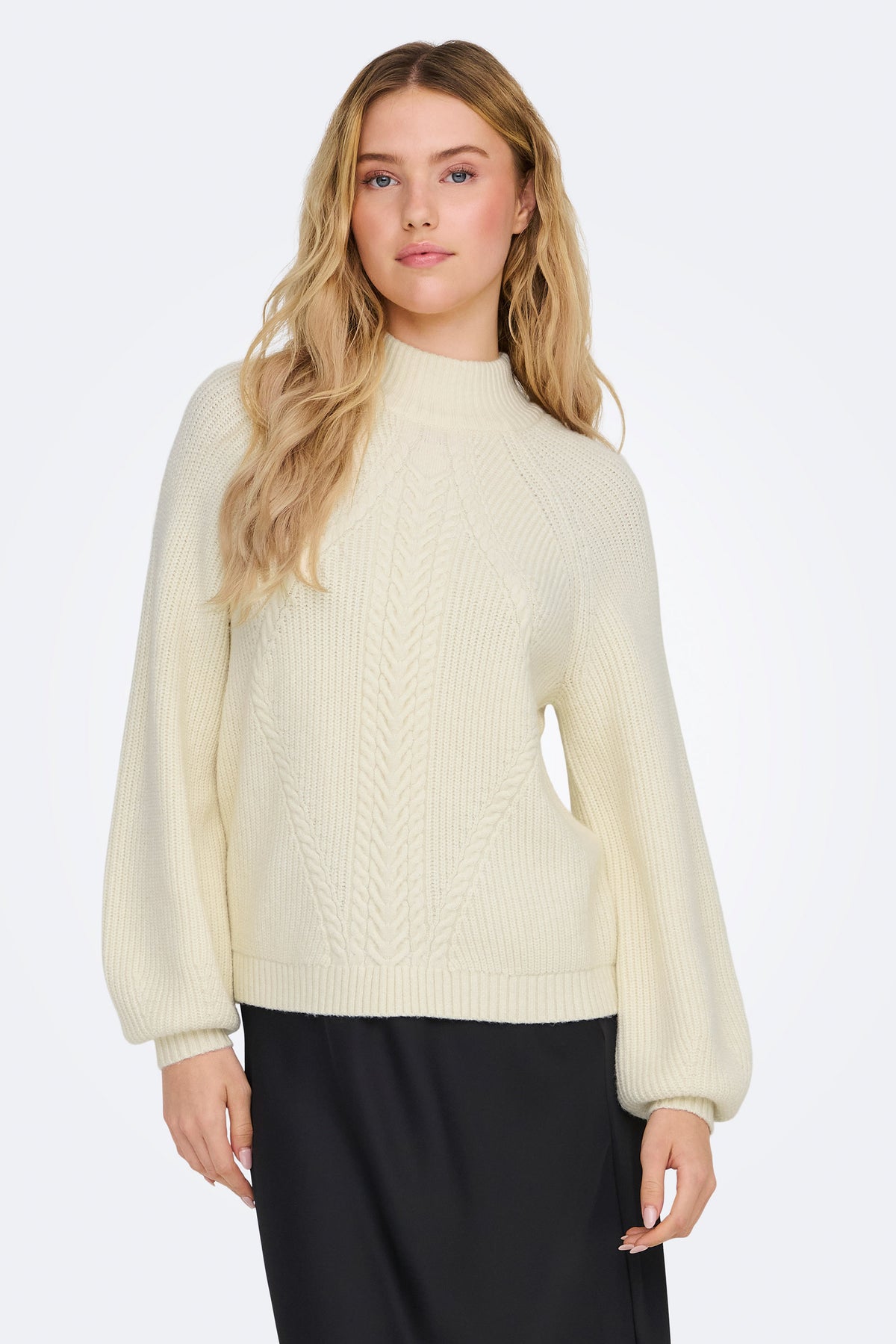 ONLKATIA rib-knit jumper - Whitecap