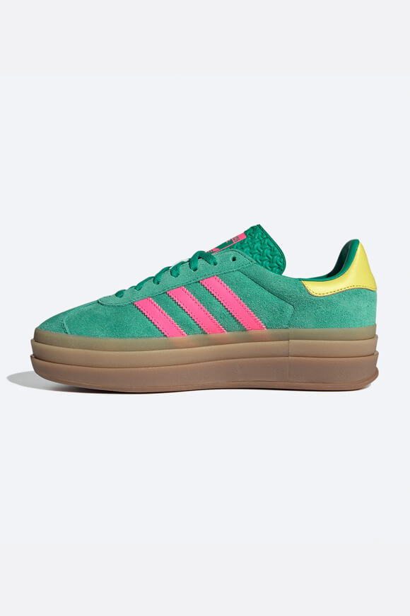 Gazelle Bold Platform Sneaker - Court Green + Lucid Pink + Pure Sulfur