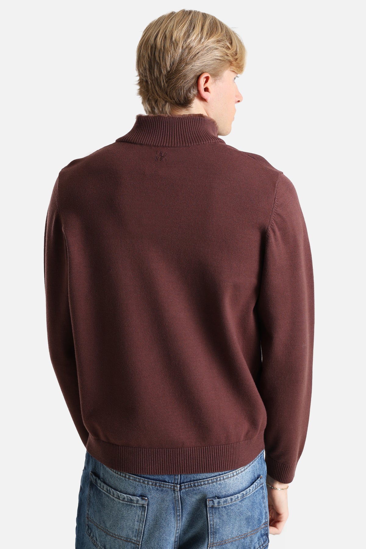 Pull en tricot - Brun foncé