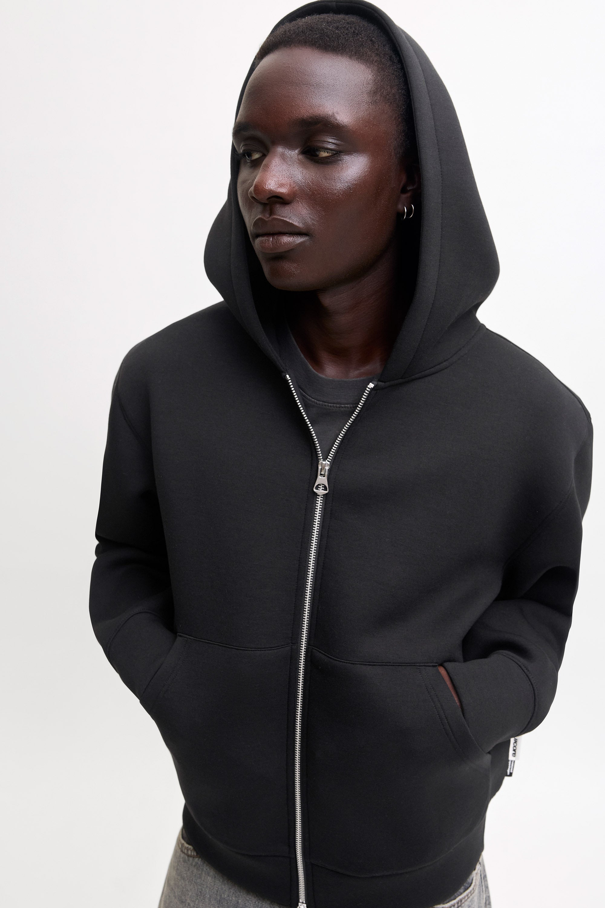 JCOLEGACY felpa con cappuccio e zip - Black