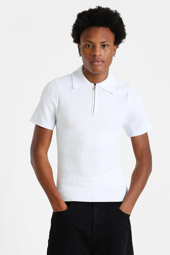 T-Shirt en tissu structuré - Blanc