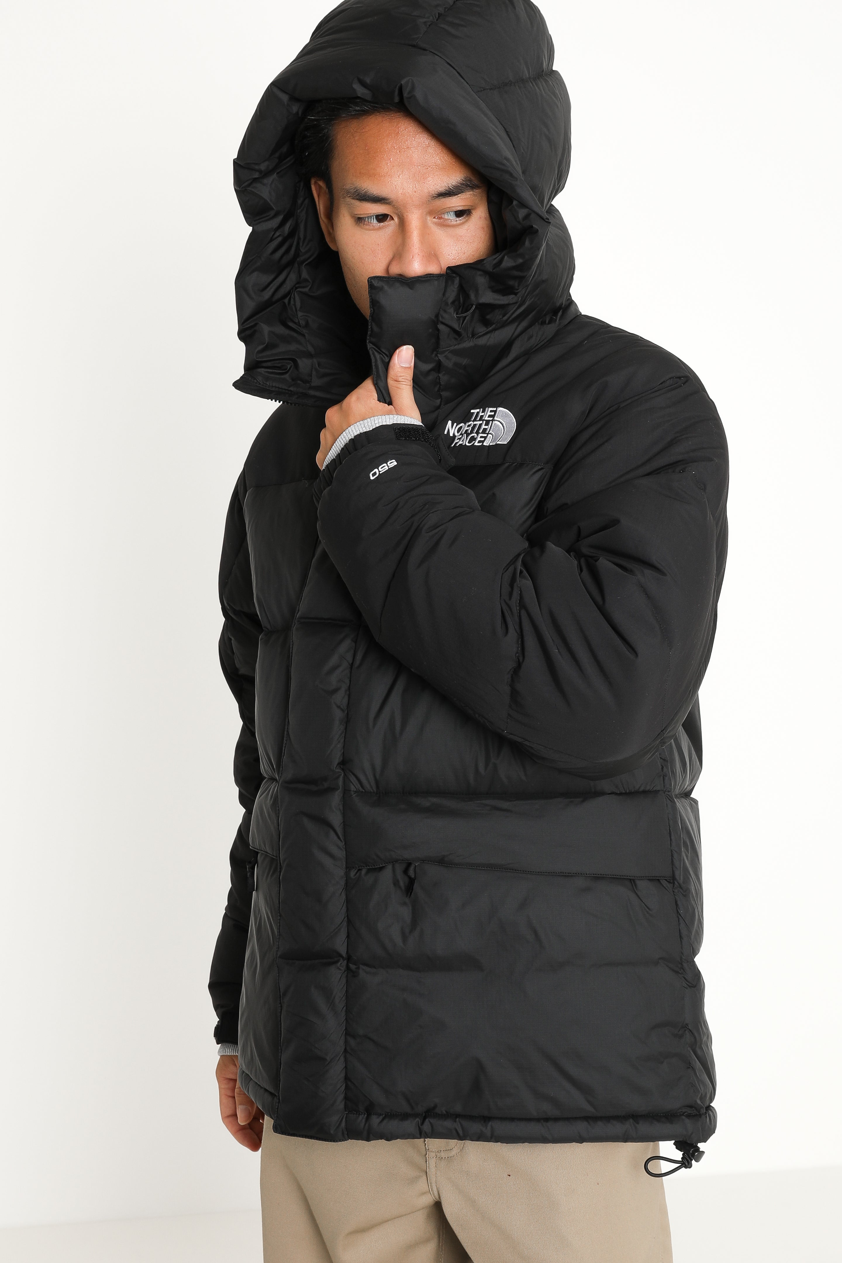 Puffer Daunenjacke - Schwarz + Weiss