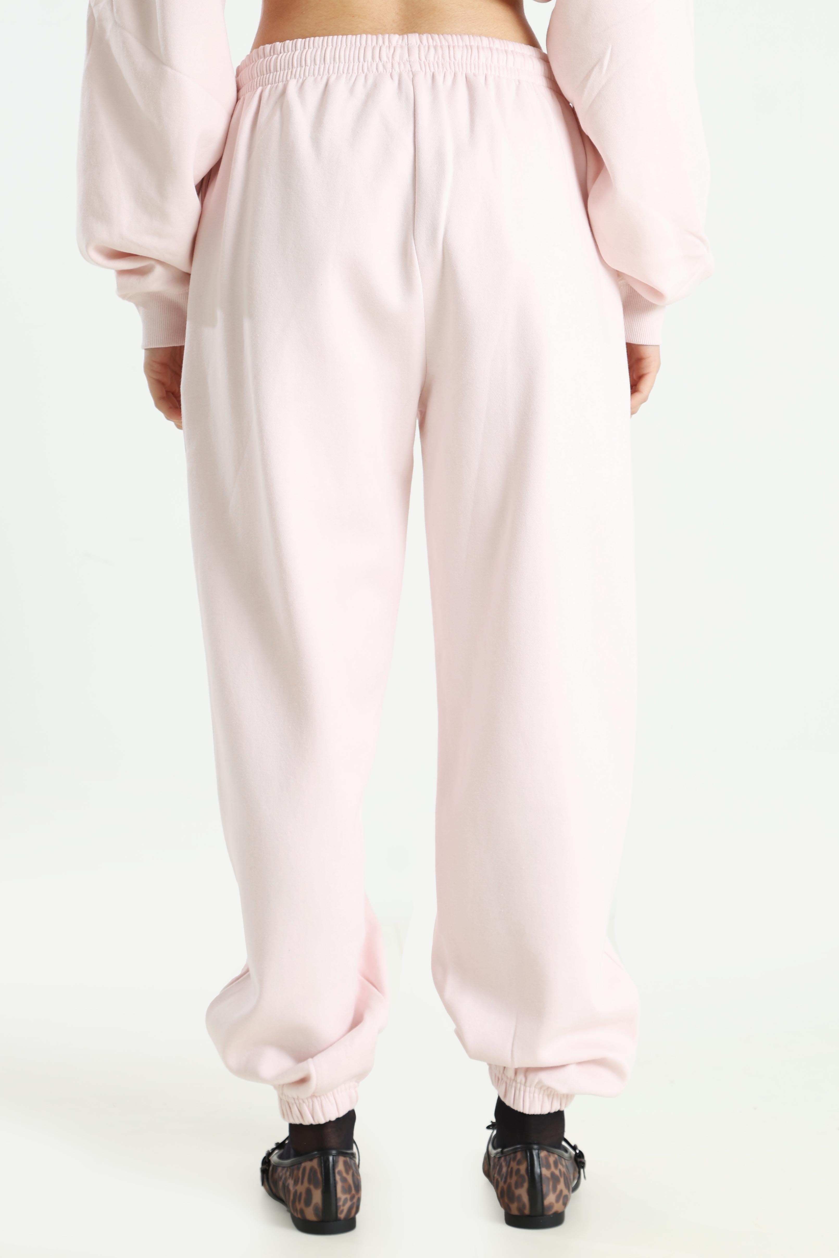 Pantalon sweat - rose clair