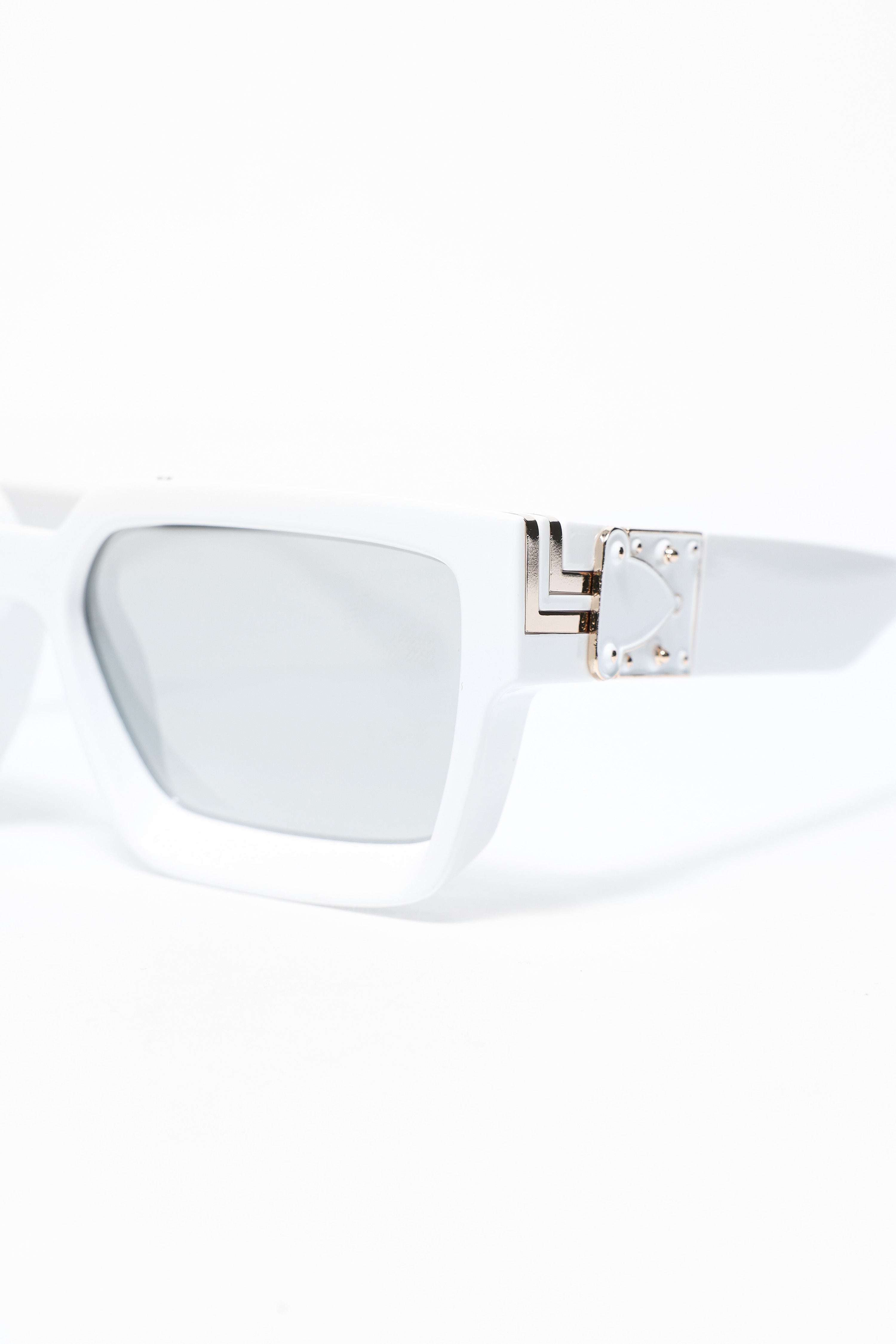 Sonnenbrille - White + Gold + Silver