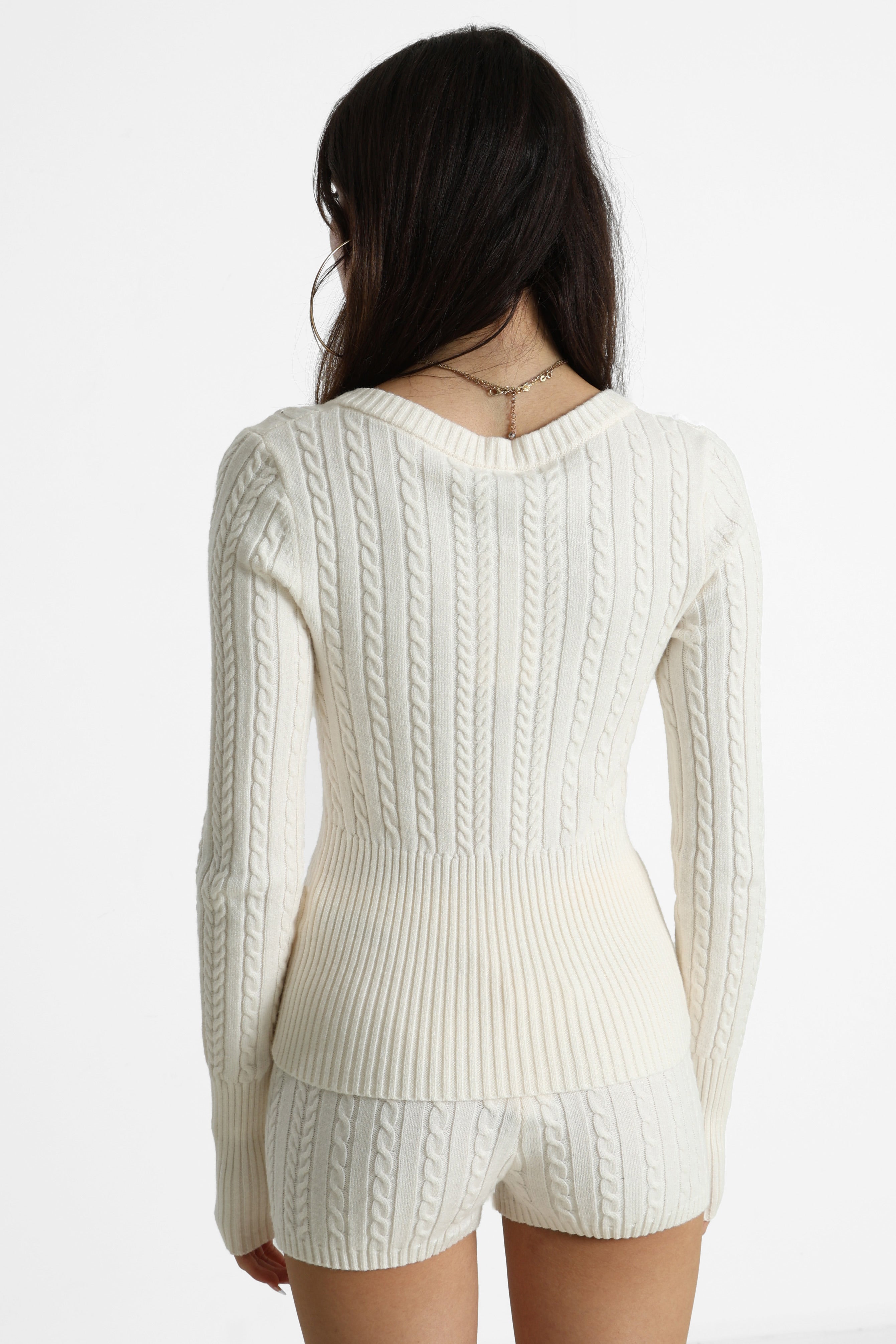 Knitted sweater - Offwhite