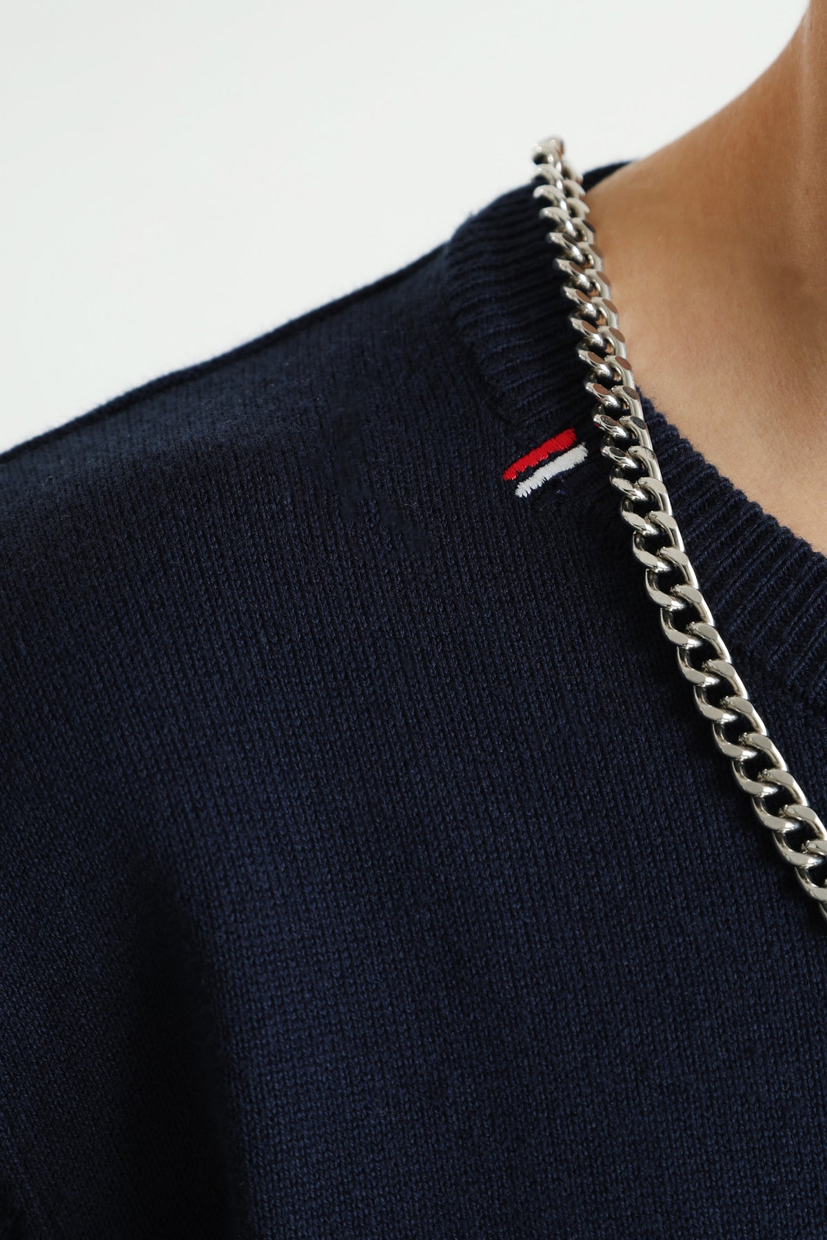 Maglione in maglia fine - Navy