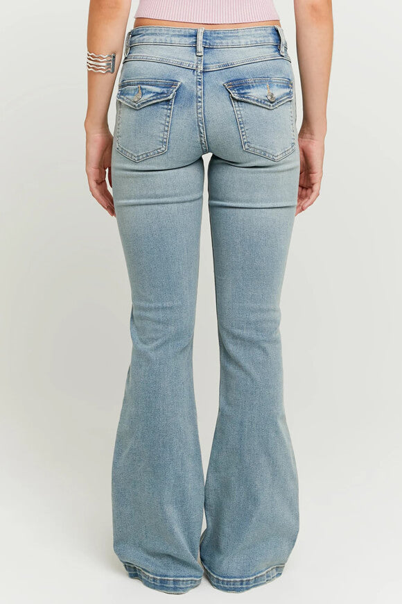 Bootcut Jeans - Blue Denim