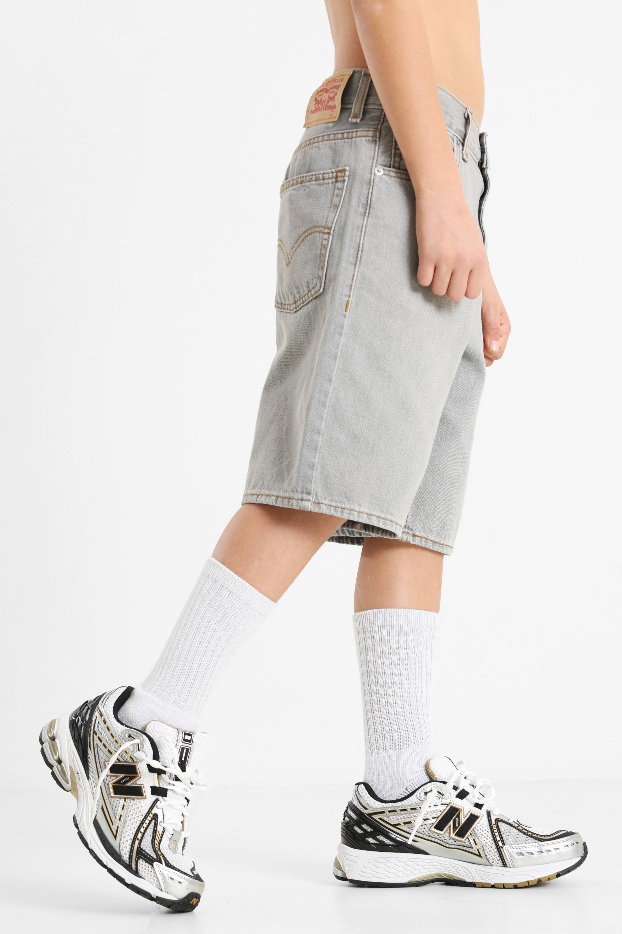 Jeansshorts - Light Grey