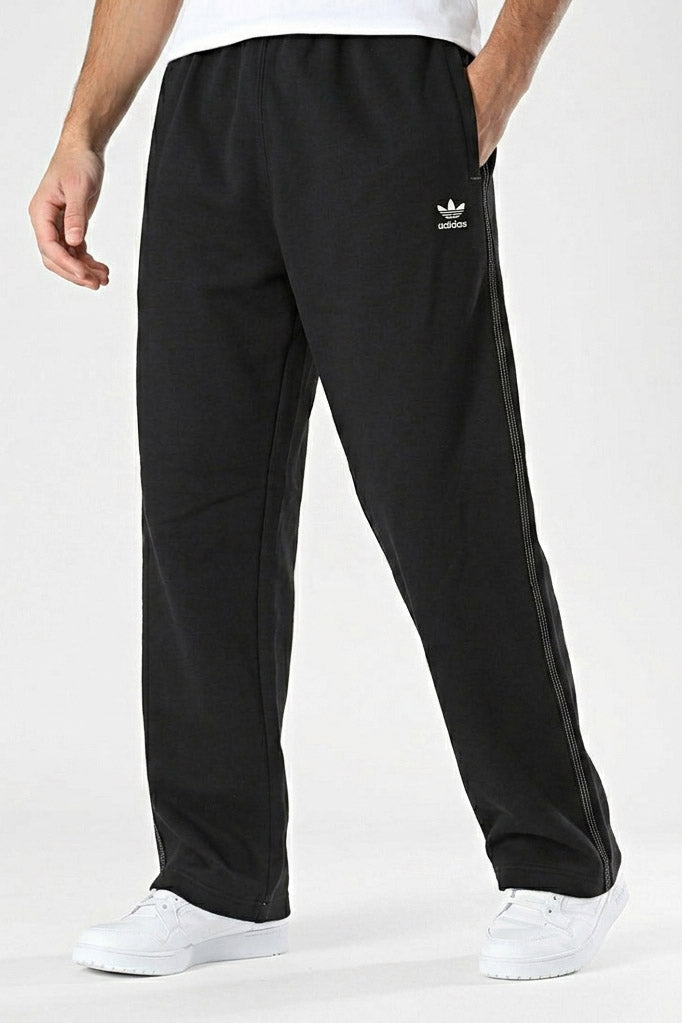 Pantaloni Essential Open in felpa - Black + White